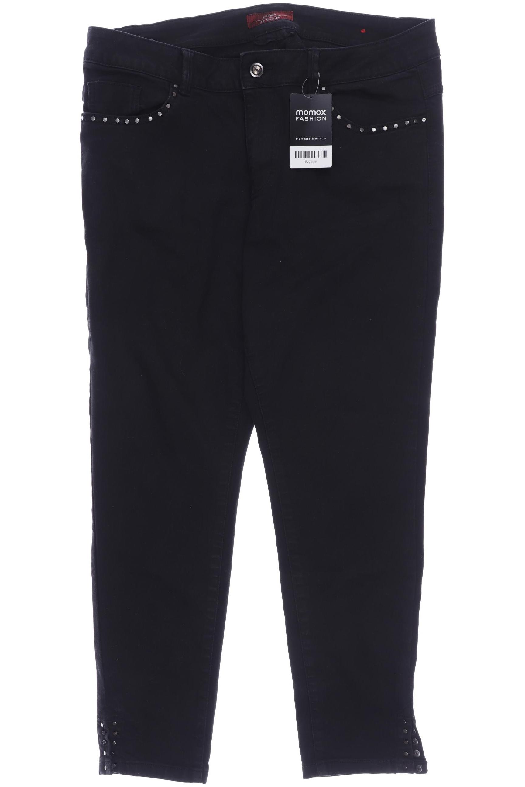 

s.Oliver Damen Jeans, schwarz