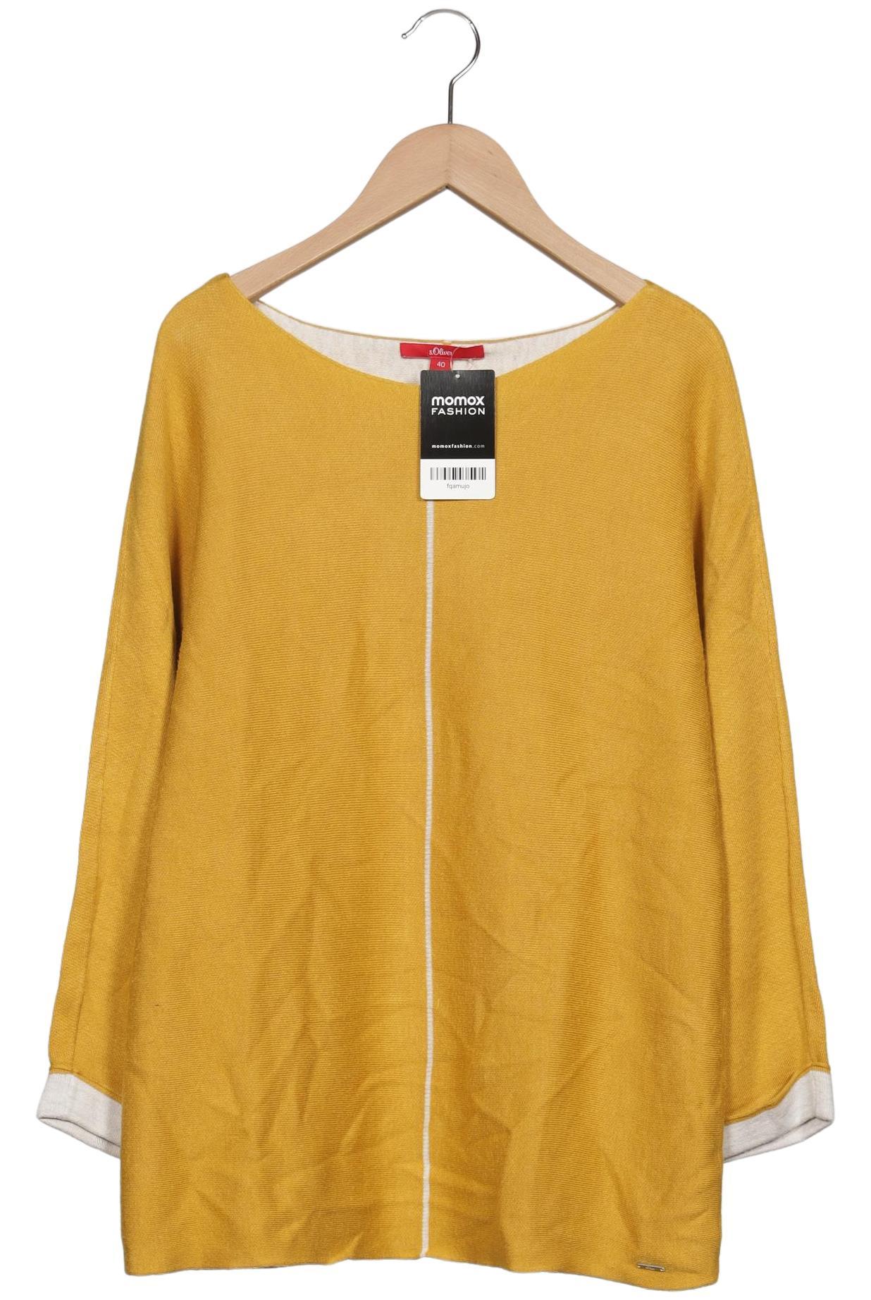 

s.Oliver Damen Pullover, gelb, Gr. 40