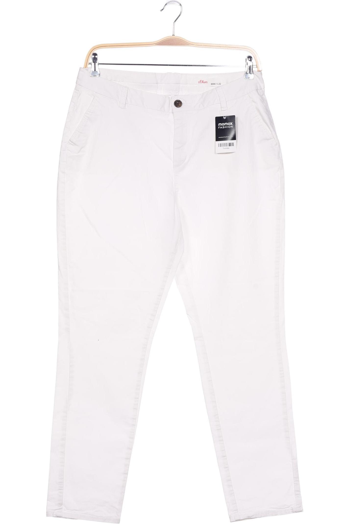 

s.Oliver Damen Stoffhose, weiß, Gr. 44
