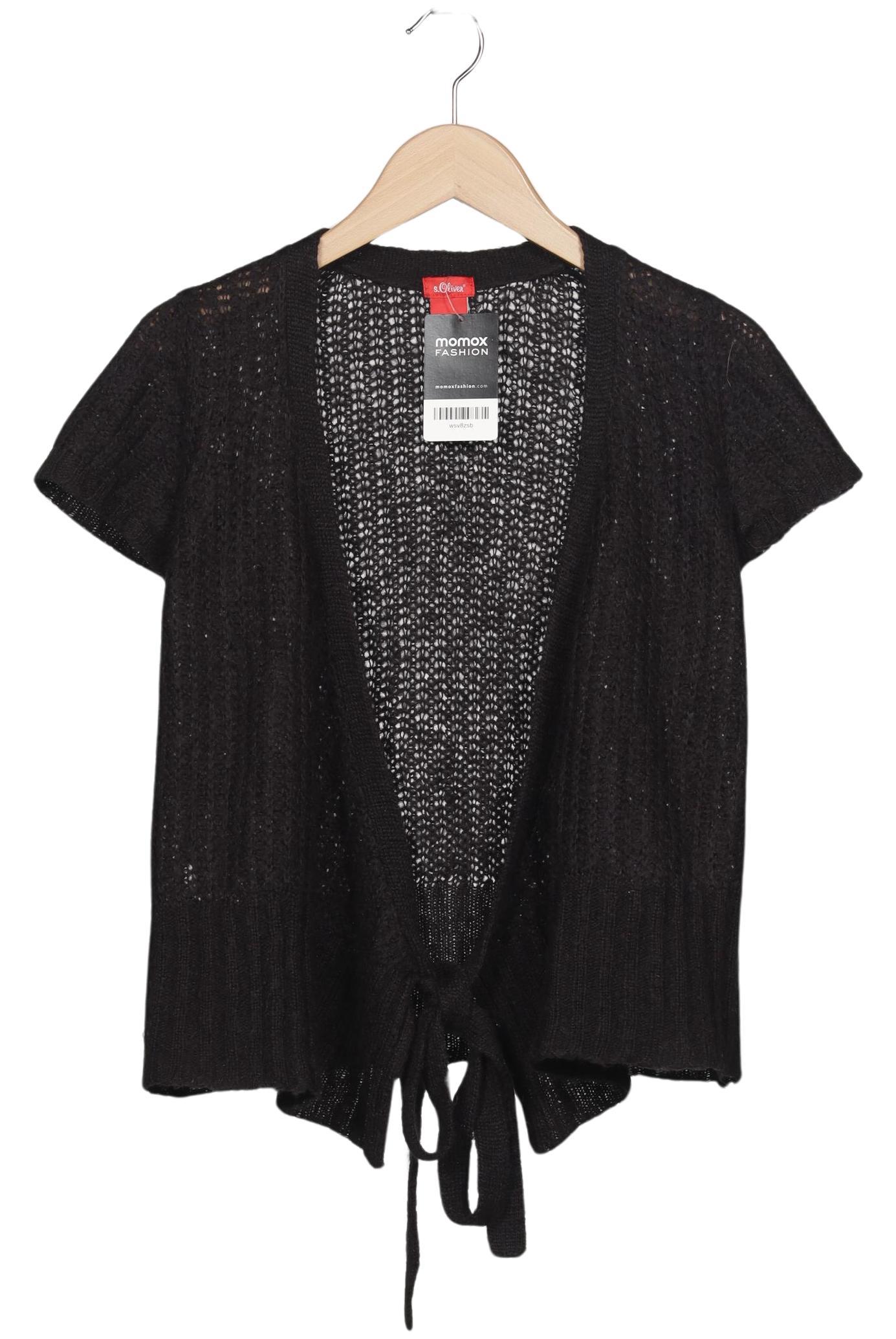 

s.Oliver Damen Strickjacke, schwarz, Gr. 36