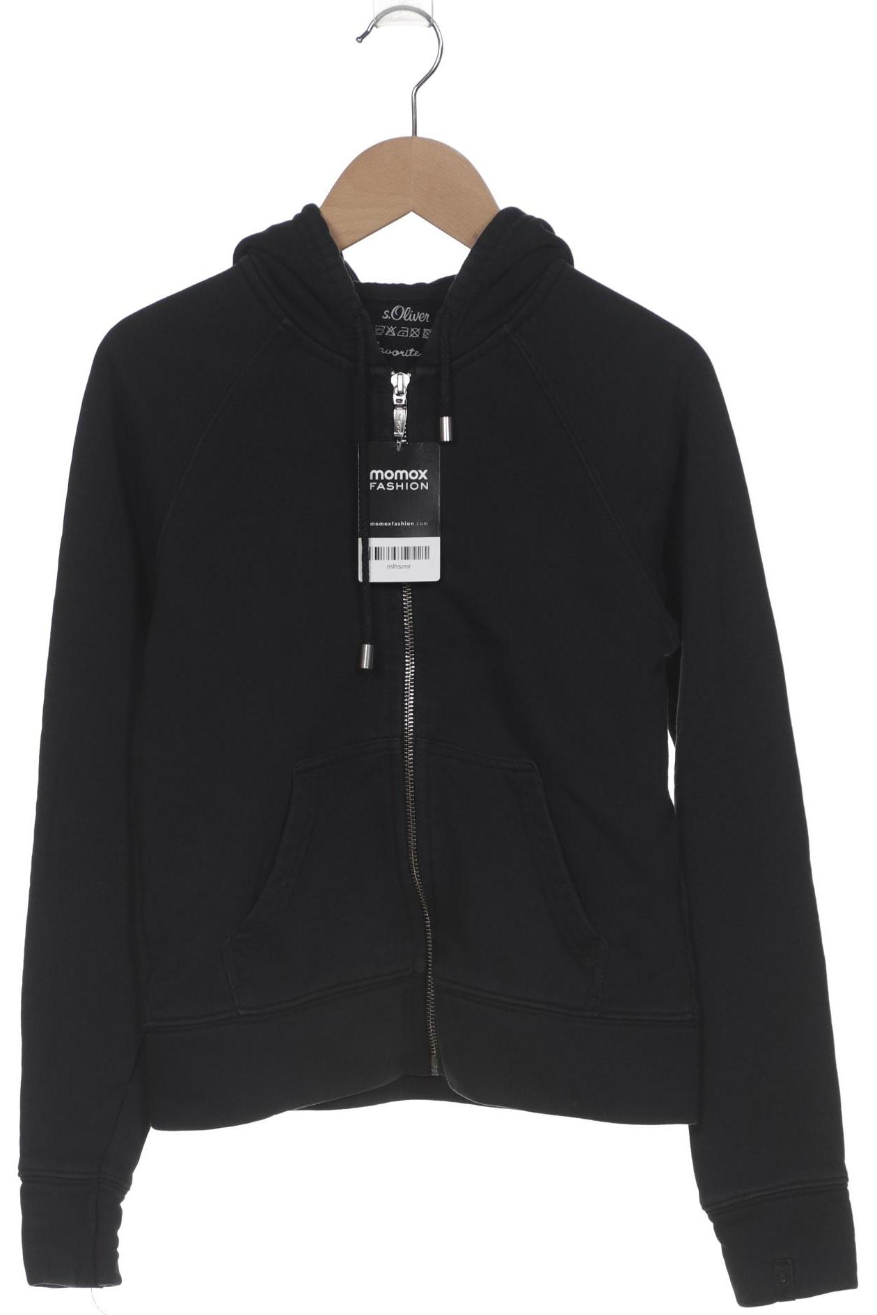 

s.Oliver Damen Kapuzenpullover, schwarz, Gr. 34
