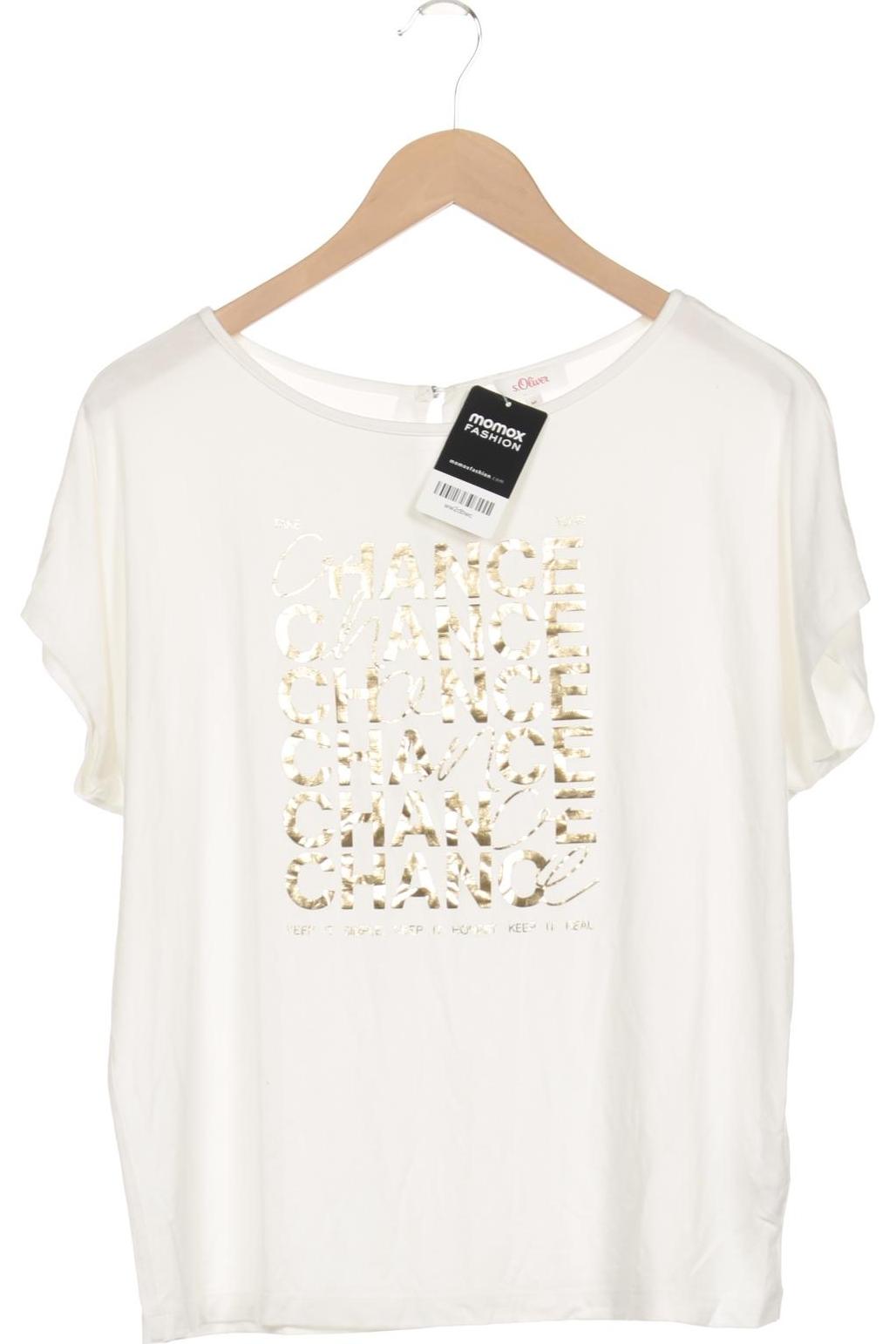

s.Oliver Damen T-Shirt, weiß, Gr. 38