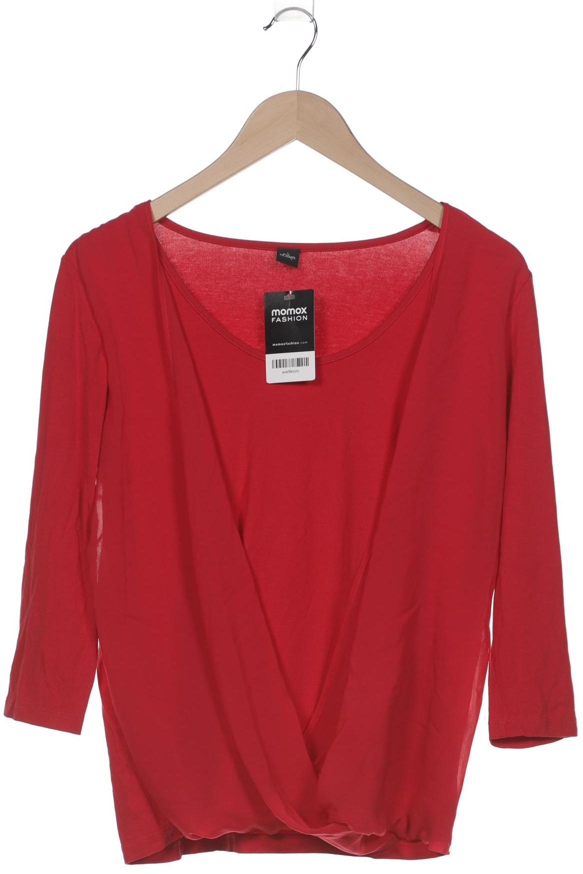 

s.Oliver Damen Langarmshirt, rot, Gr. 40