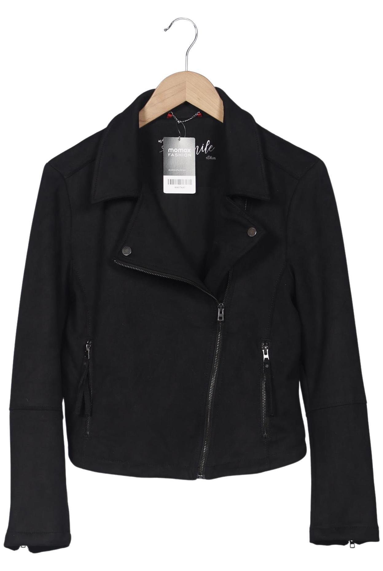 

s.Oliver Damen Jacke, schwarz, Gr. 38