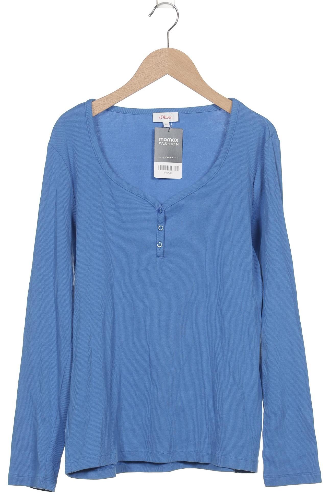 

s.Oliver Damen Langarmshirt, blau, Gr. 42