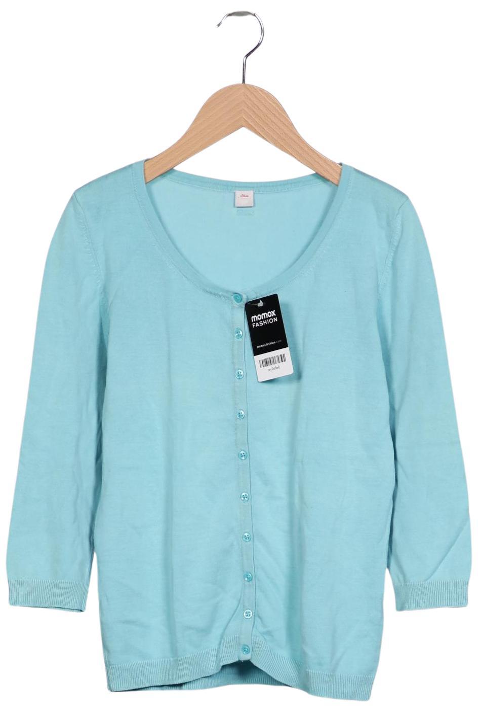 

s.Oliver Damen Strickjacke, hellblau, Gr. 36