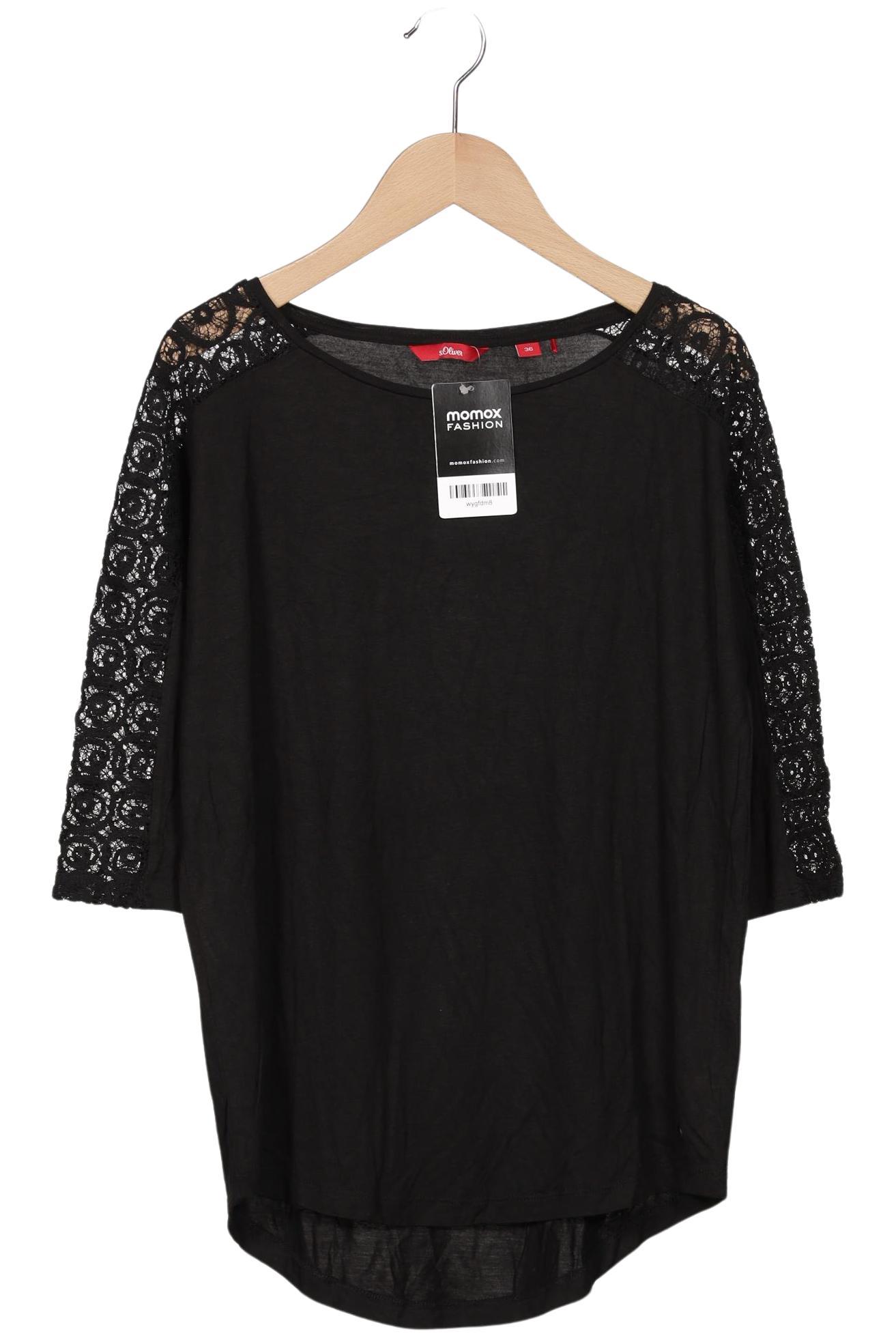 

s.Oliver Damen Langarmshirt, schwarz, Gr. 36