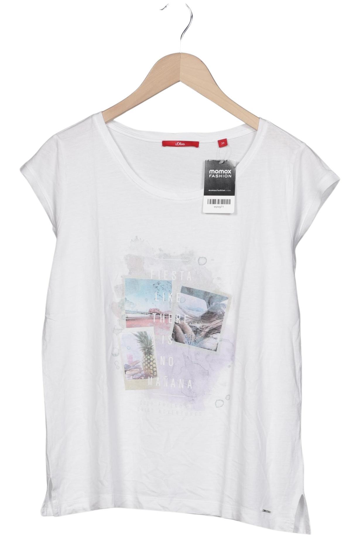

s.Oliver Damen T-Shirt, weiß, Gr. 38