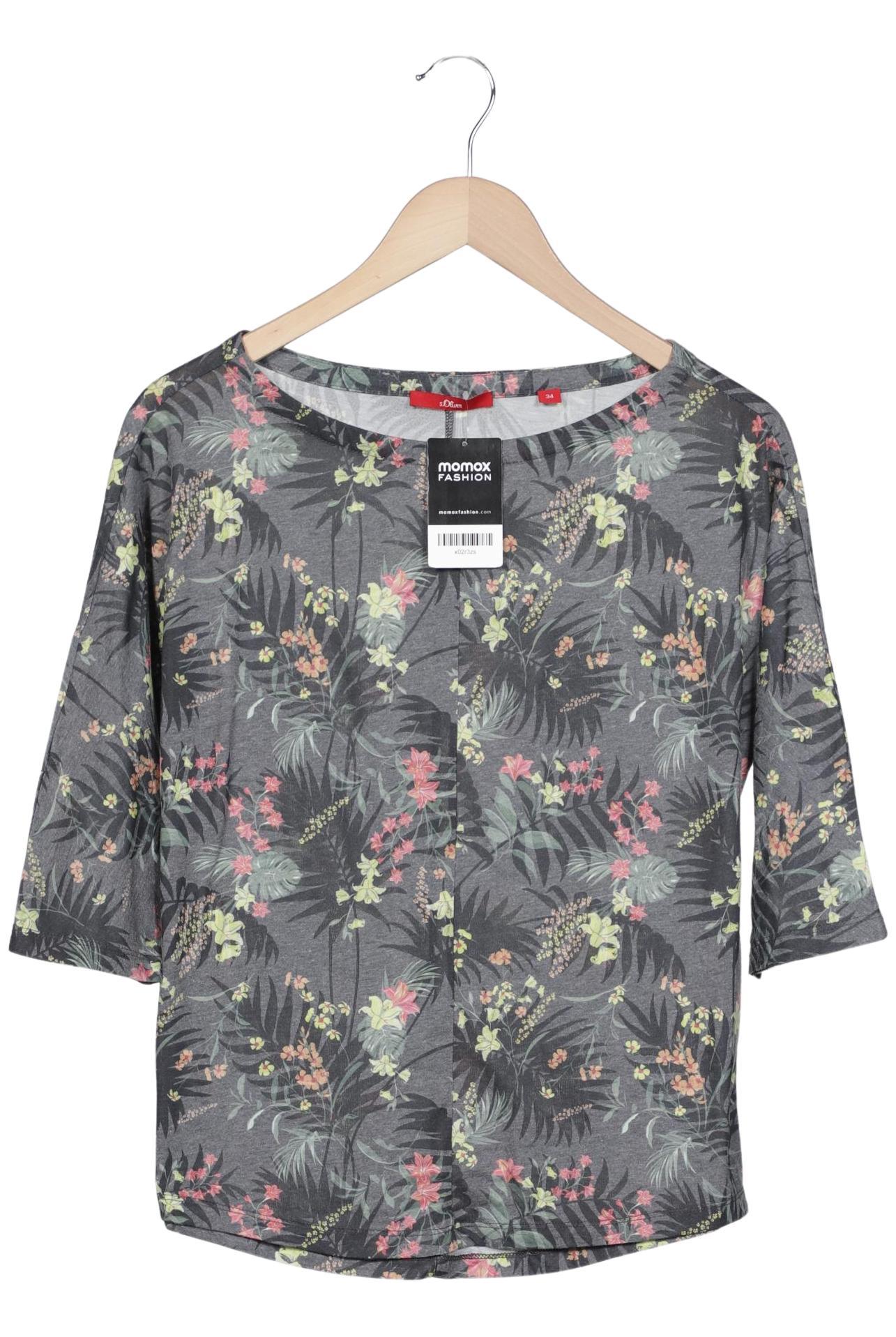 

s.Oliver Damen Langarmshirt, grau, Gr. 34
