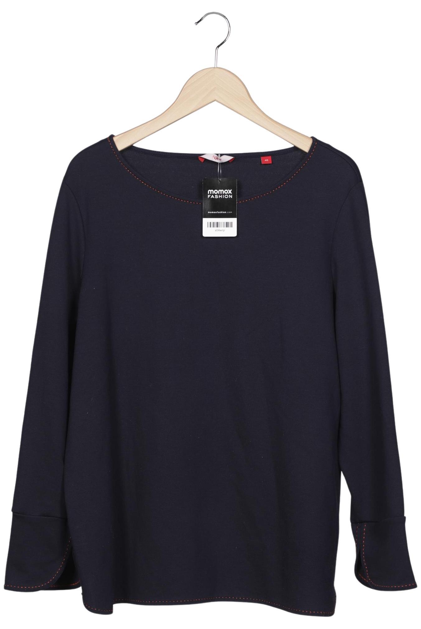 

s.Oliver Damen Langarmshirt, marineblau, Gr. 46