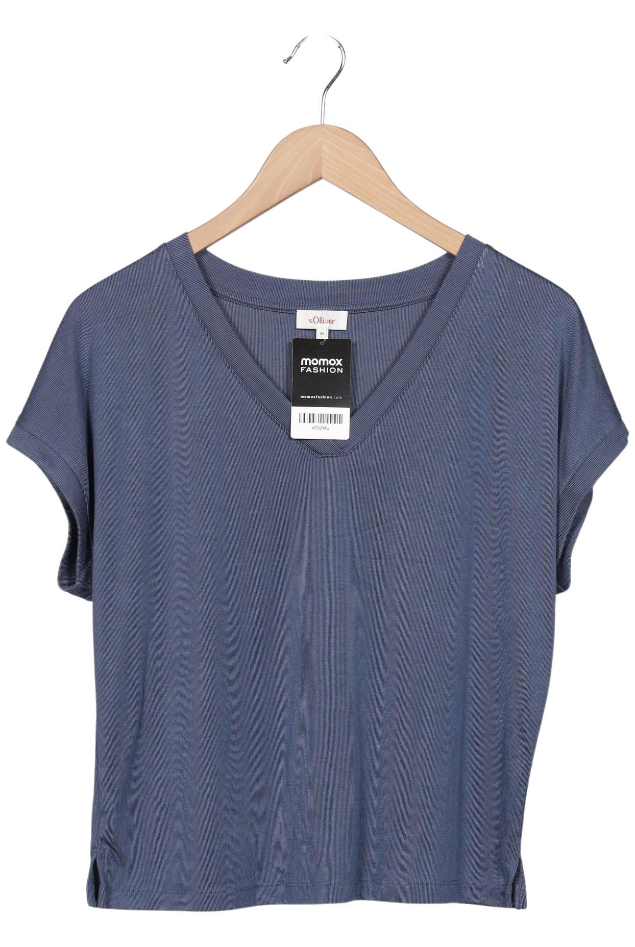 

s.Oliver Damen T-Shirt, blau, Gr. 34