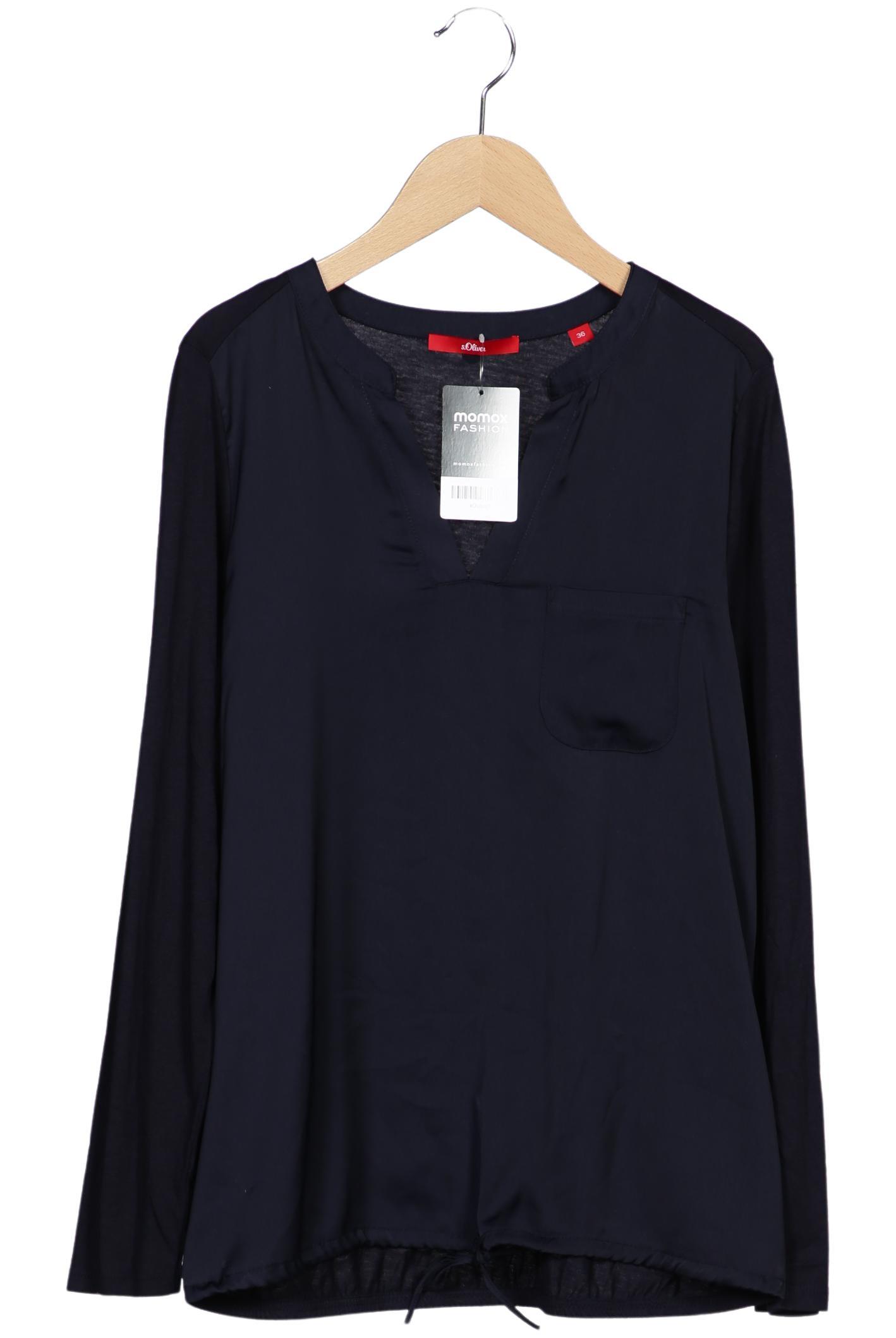 

s.Oliver Damen Langarmshirt, marineblau, Gr. 36