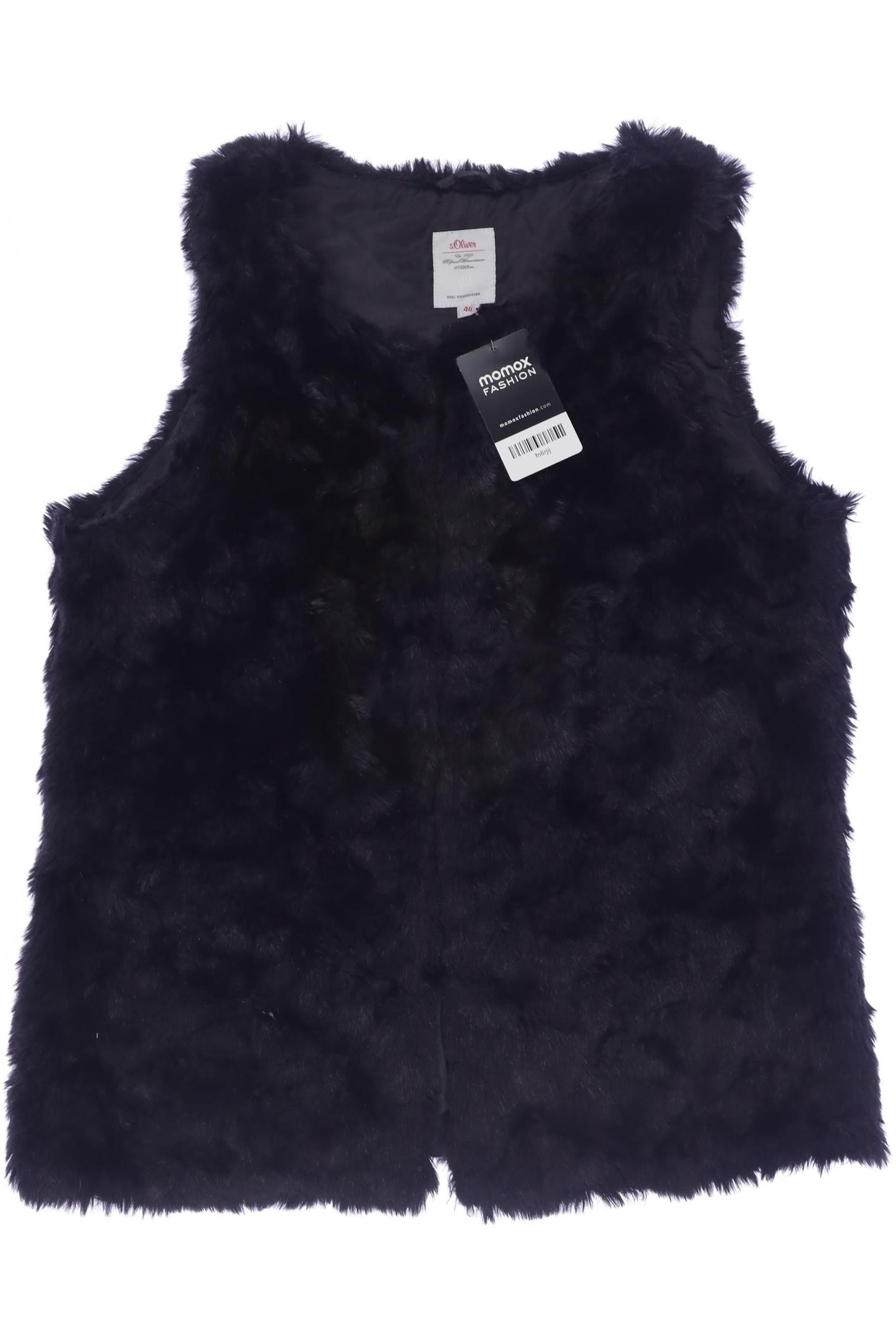 

s.Oliver Damen Weste, schwarz, Gr. 40