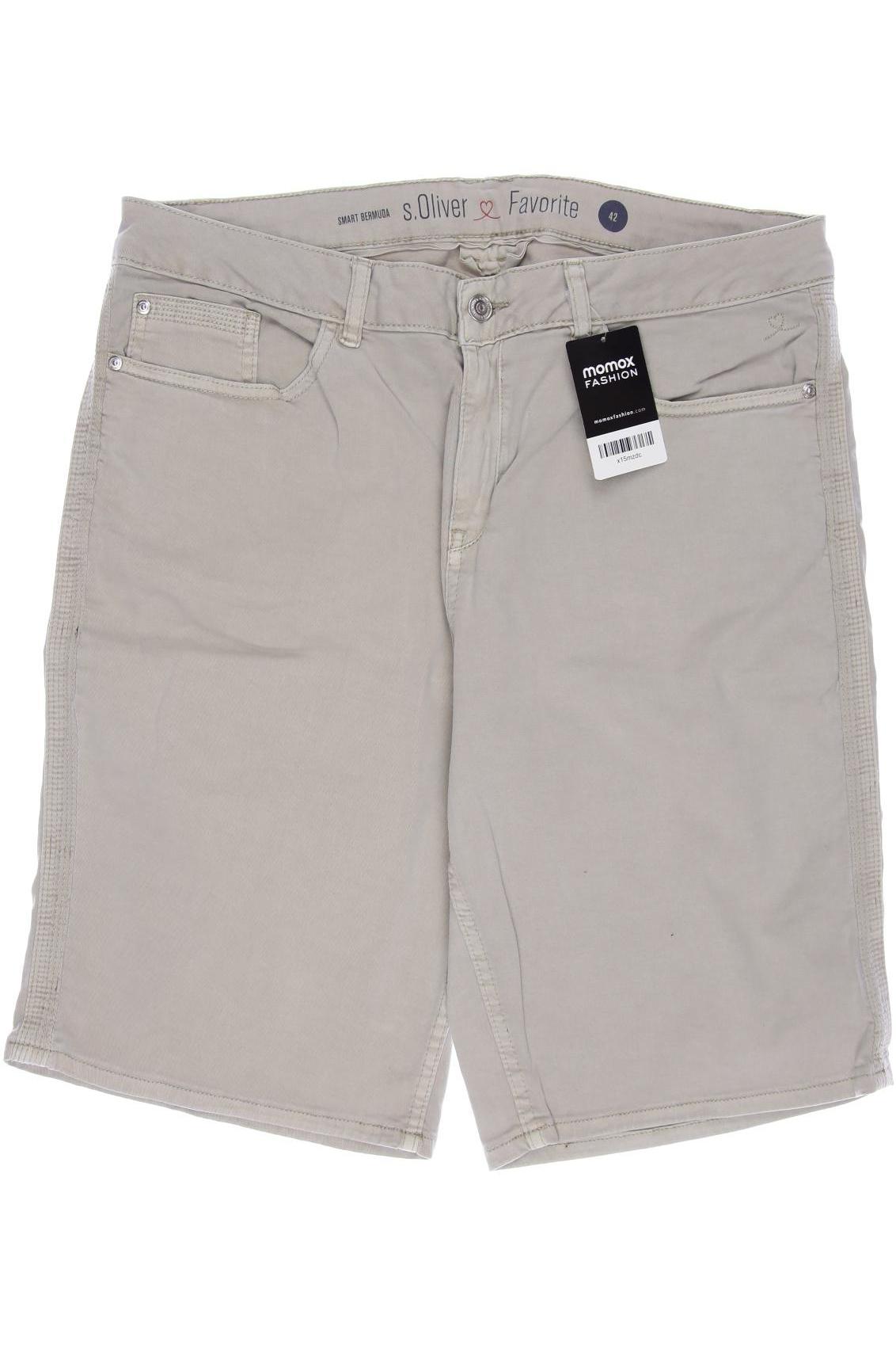 

s.Oliver Damen Shorts, cremeweiß