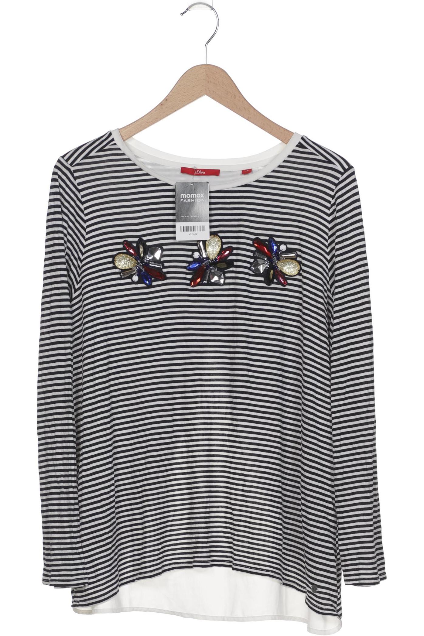

s.Oliver Damen Langarmshirt, schwarz, Gr. 46