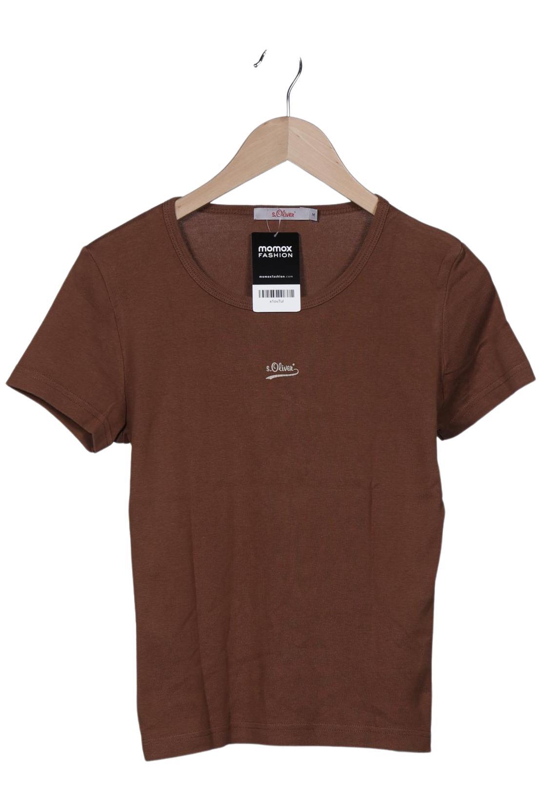 

s.Oliver Damen T-Shirt, braun, Gr. 38