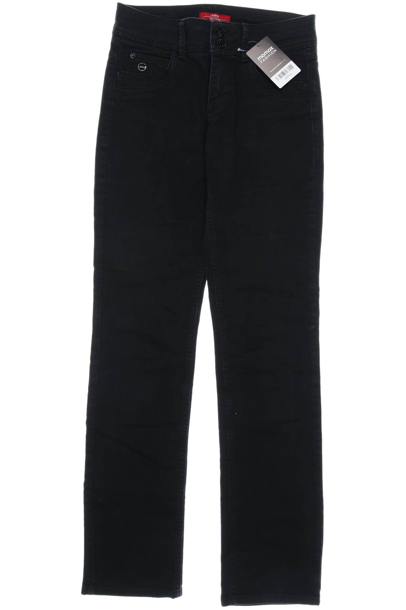

s.Oliver Damen Jeans, schwarz, Gr. 24