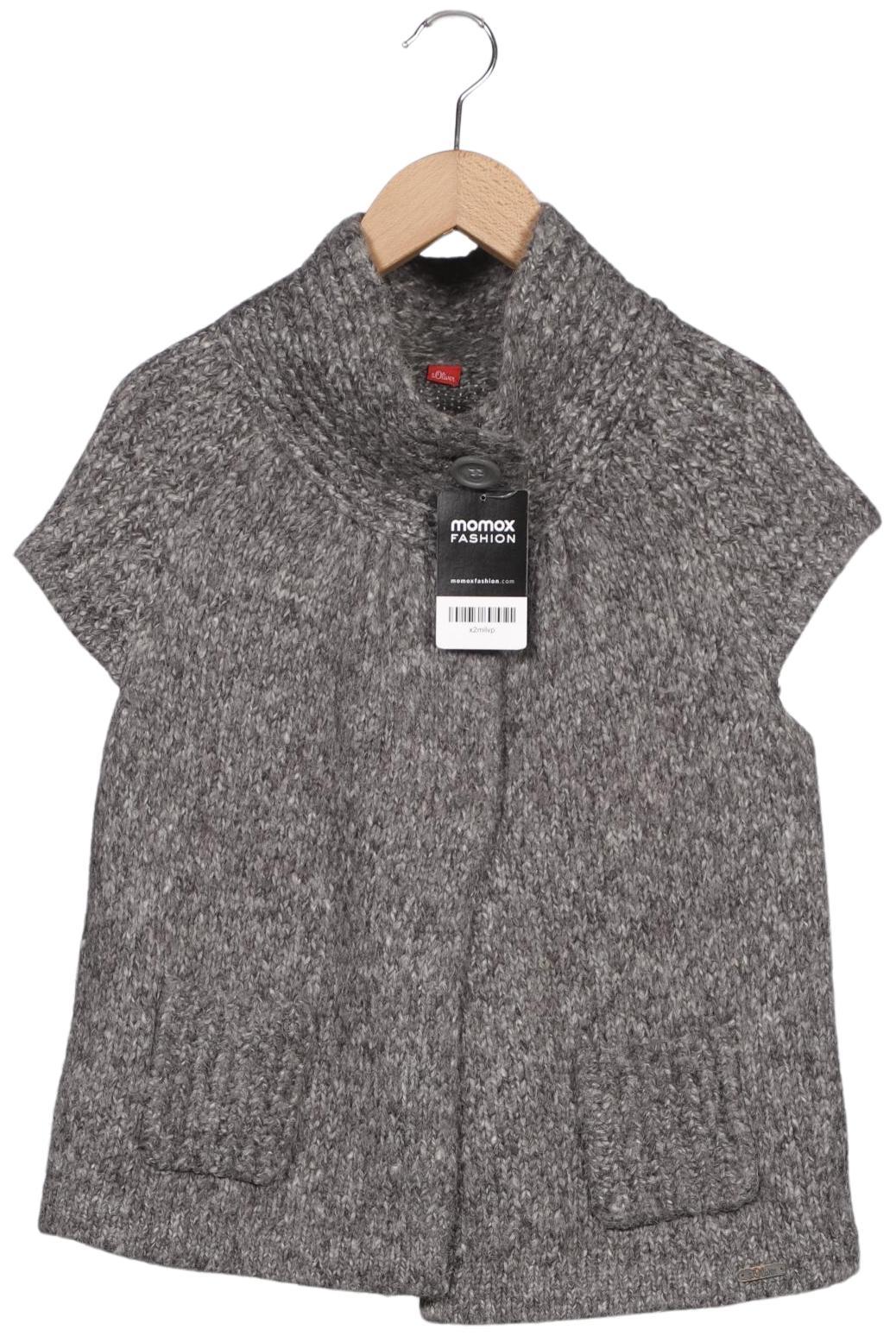 

s.Oliver Damen Strickjacke, grau, Gr. 34