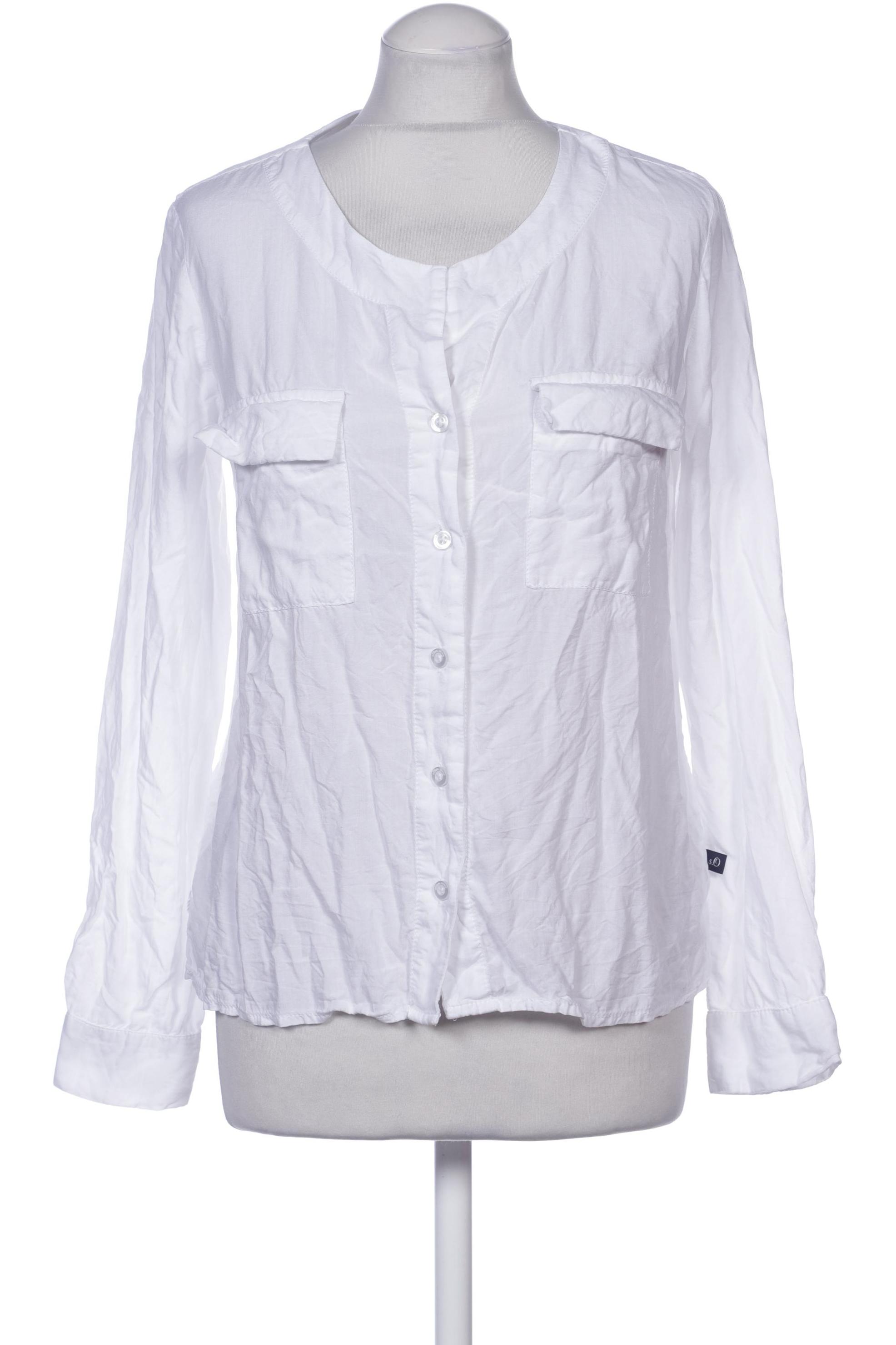 

s.Oliver Damen Bluse, weiß, Gr. 38