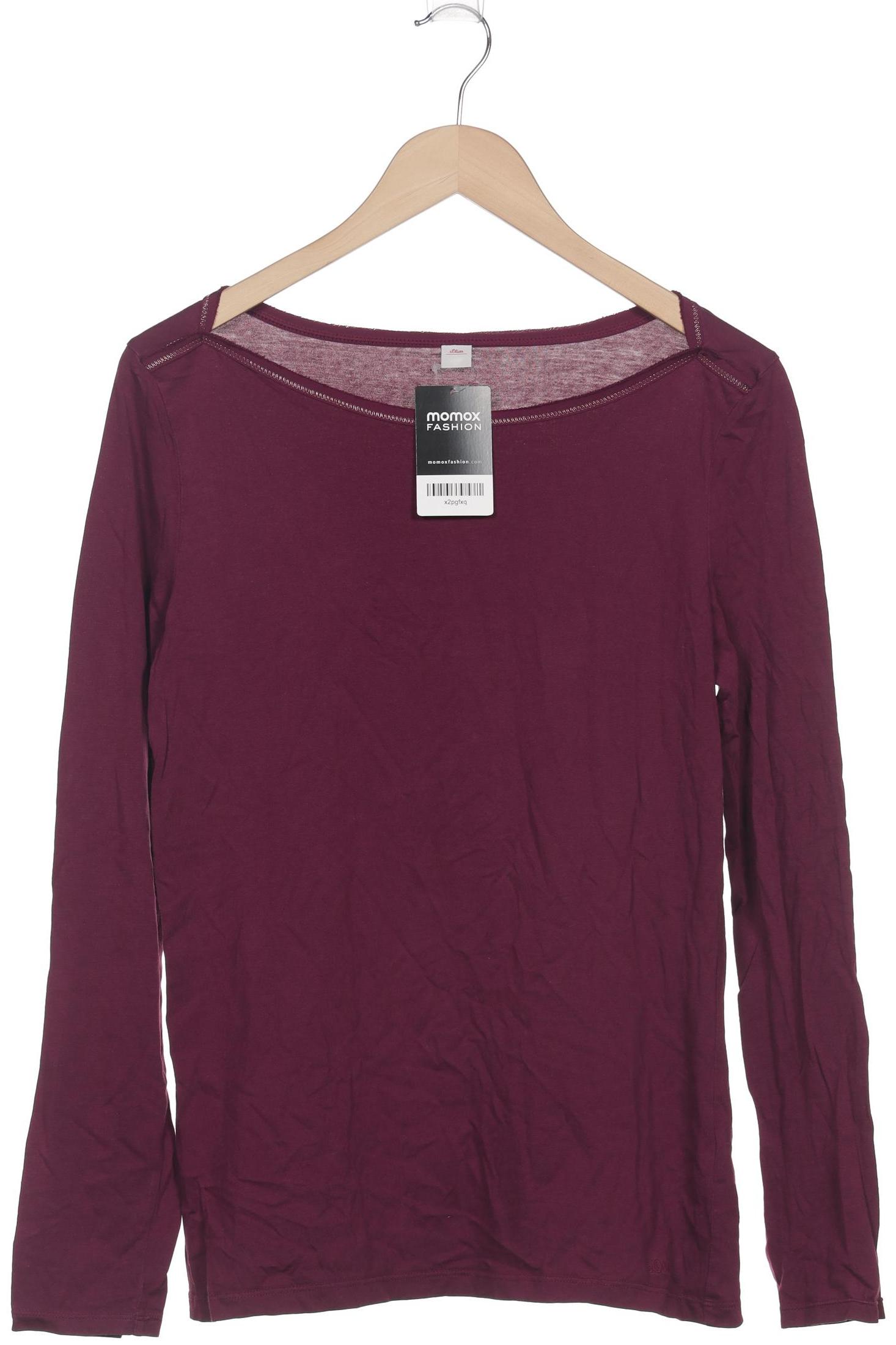 

s.Oliver Damen Langarmshirt, bordeaux, Gr. 42