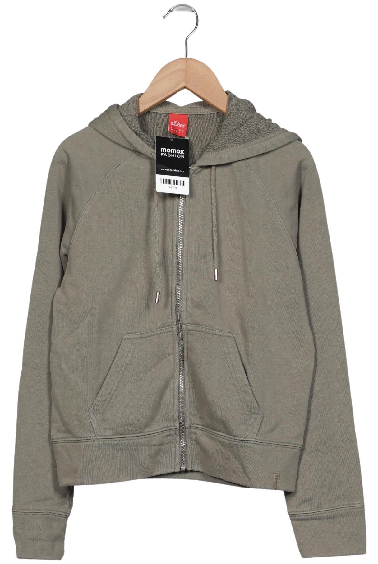 

s.Oliver Damen Kapuzenpullover, grün, Gr. 38