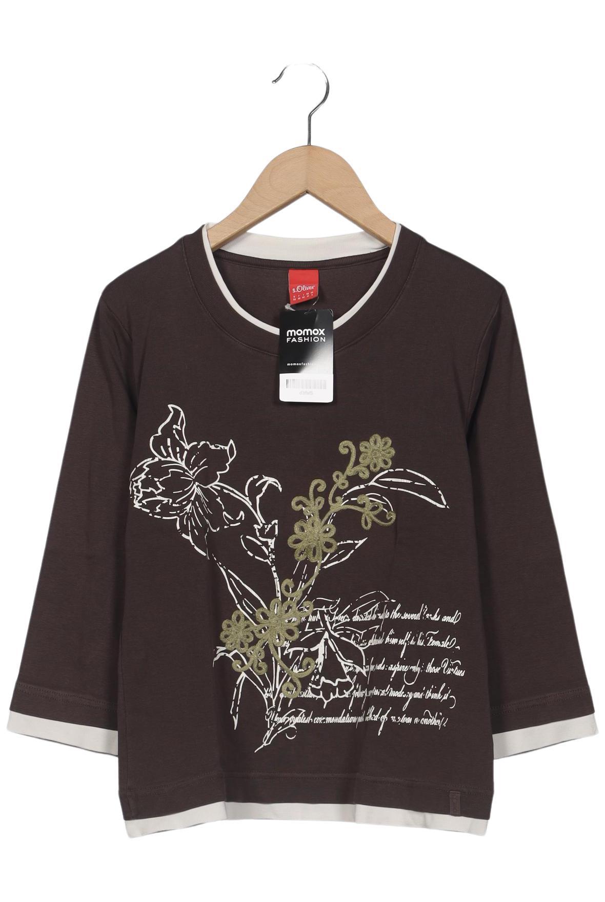

s.Oliver Damen Langarmshirt, braun, Gr. 38