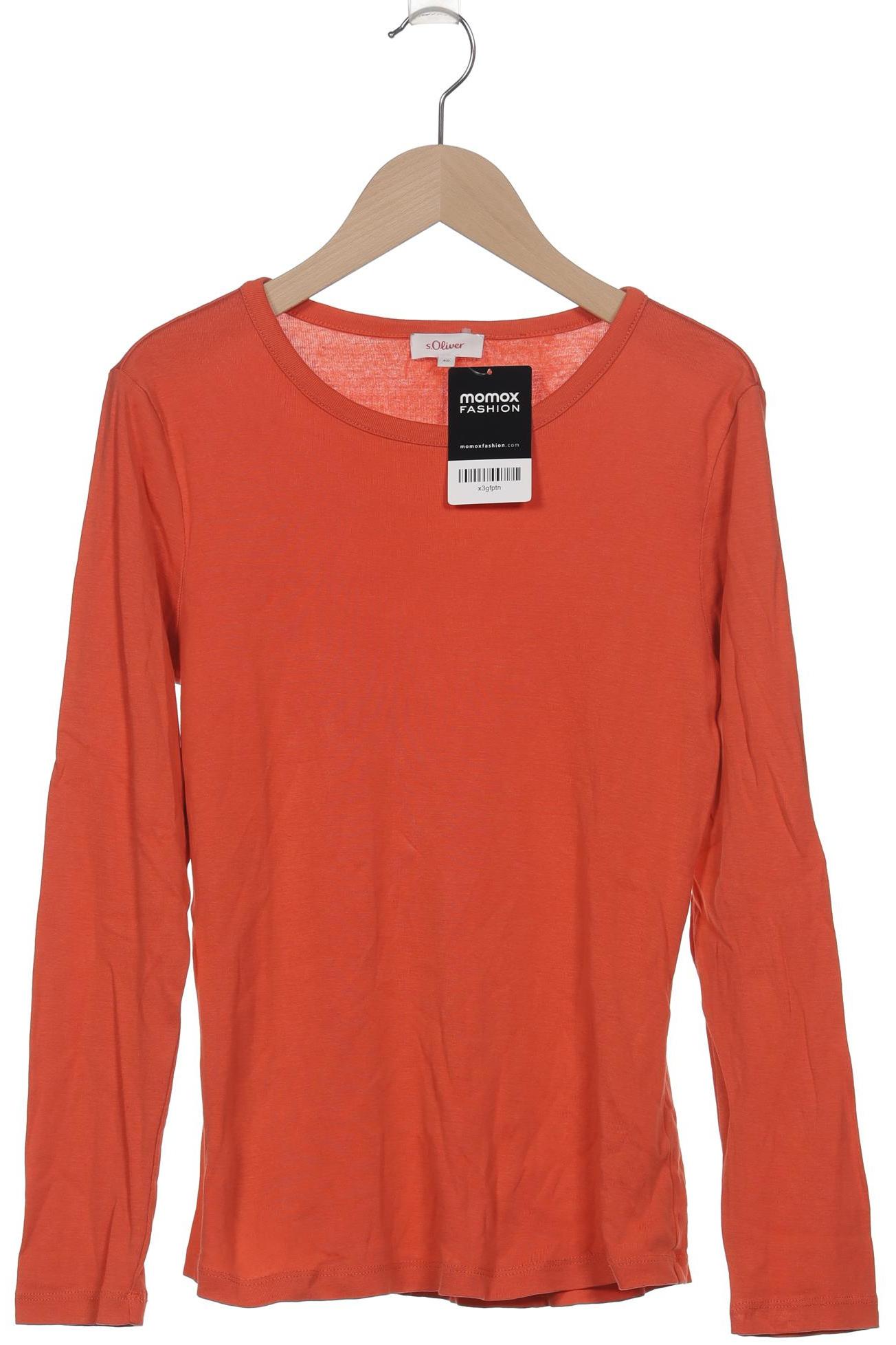 

s.Oliver Damen Langarmshirt, orange, Gr. 40