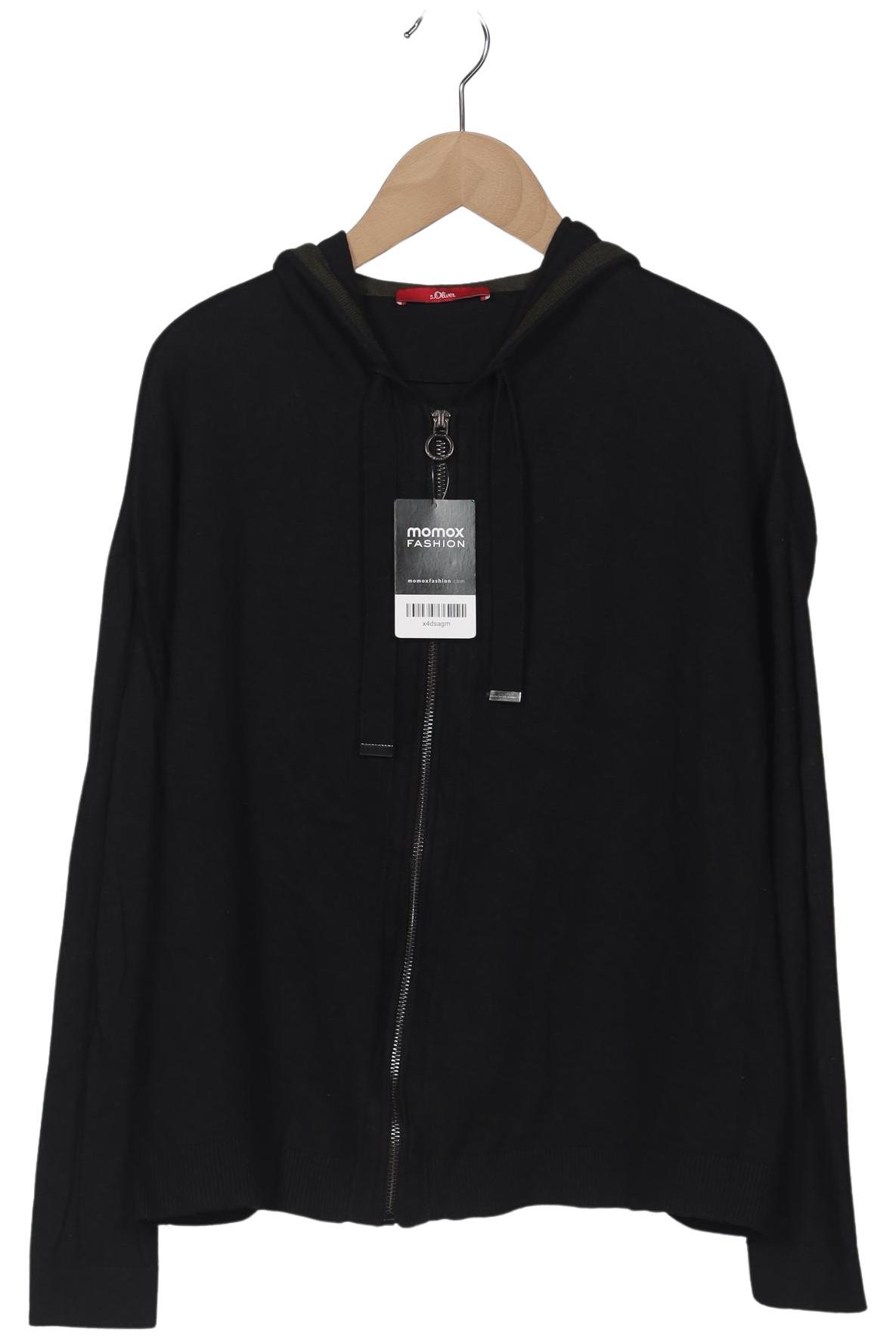 

s.Oliver Damen Strickjacke, schwarz, Gr. 36