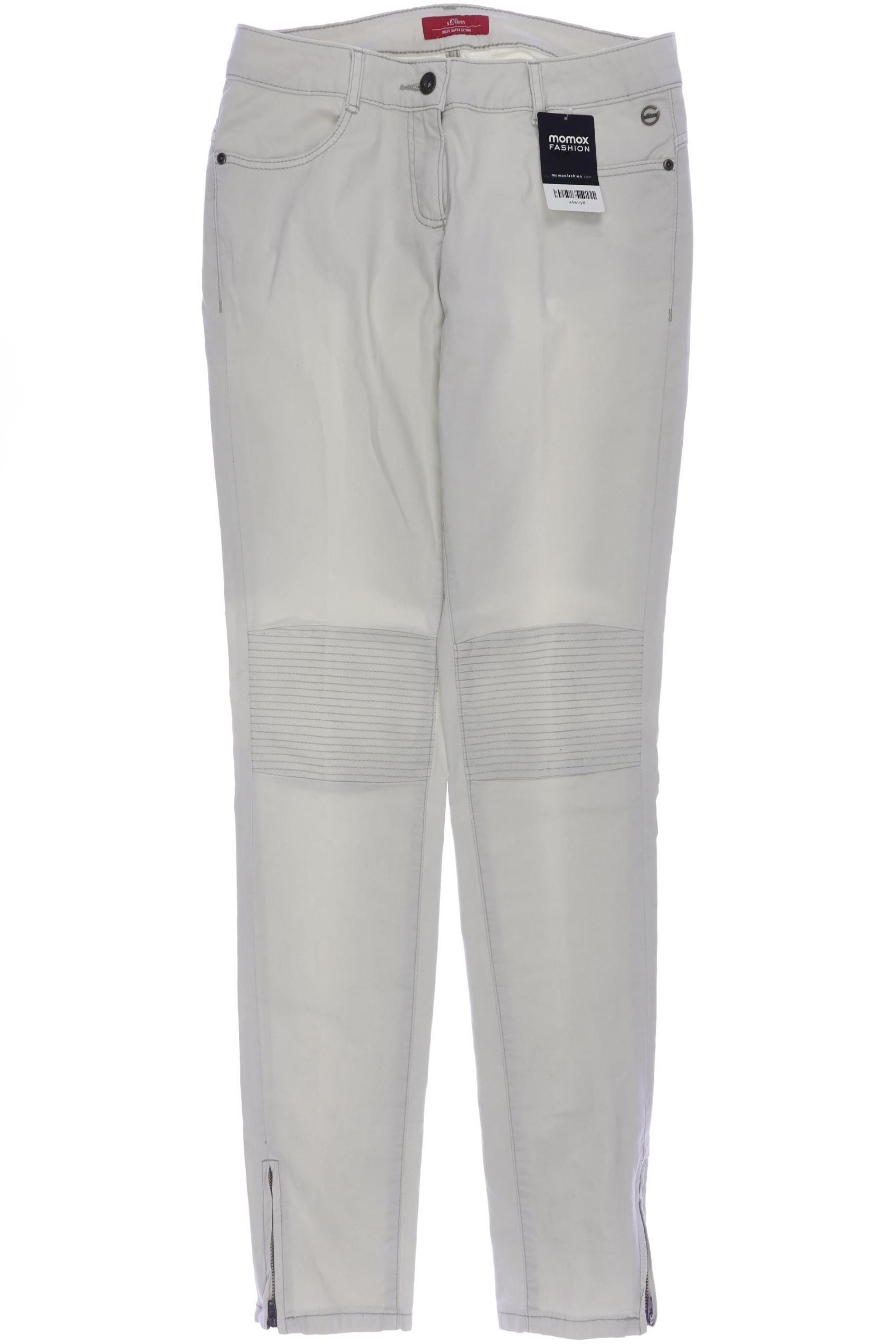 

s.Oliver Damen Jeans, cremeweiß, Gr. 30