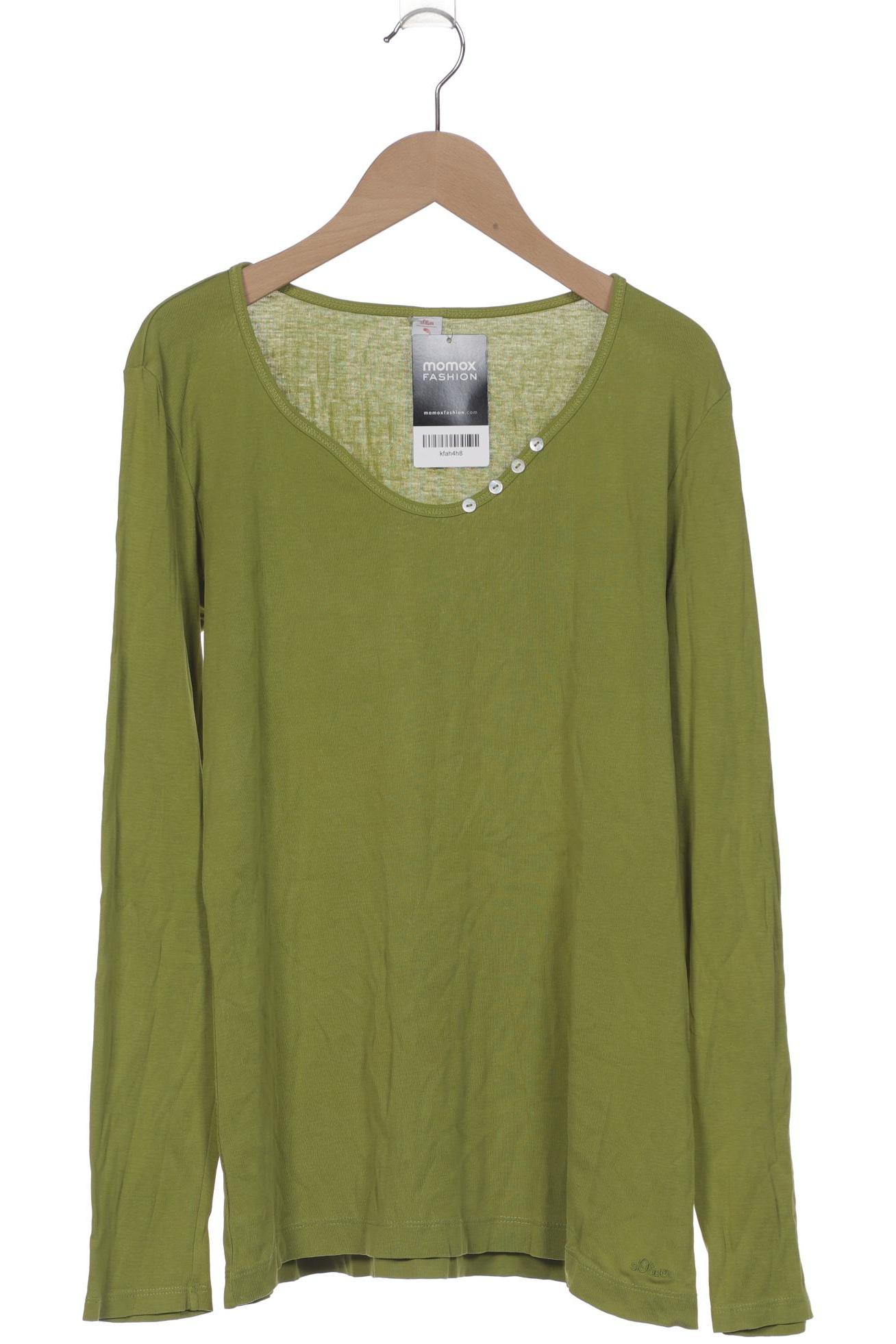 

s.Oliver Damen Langarmshirt, grün, Gr. 42