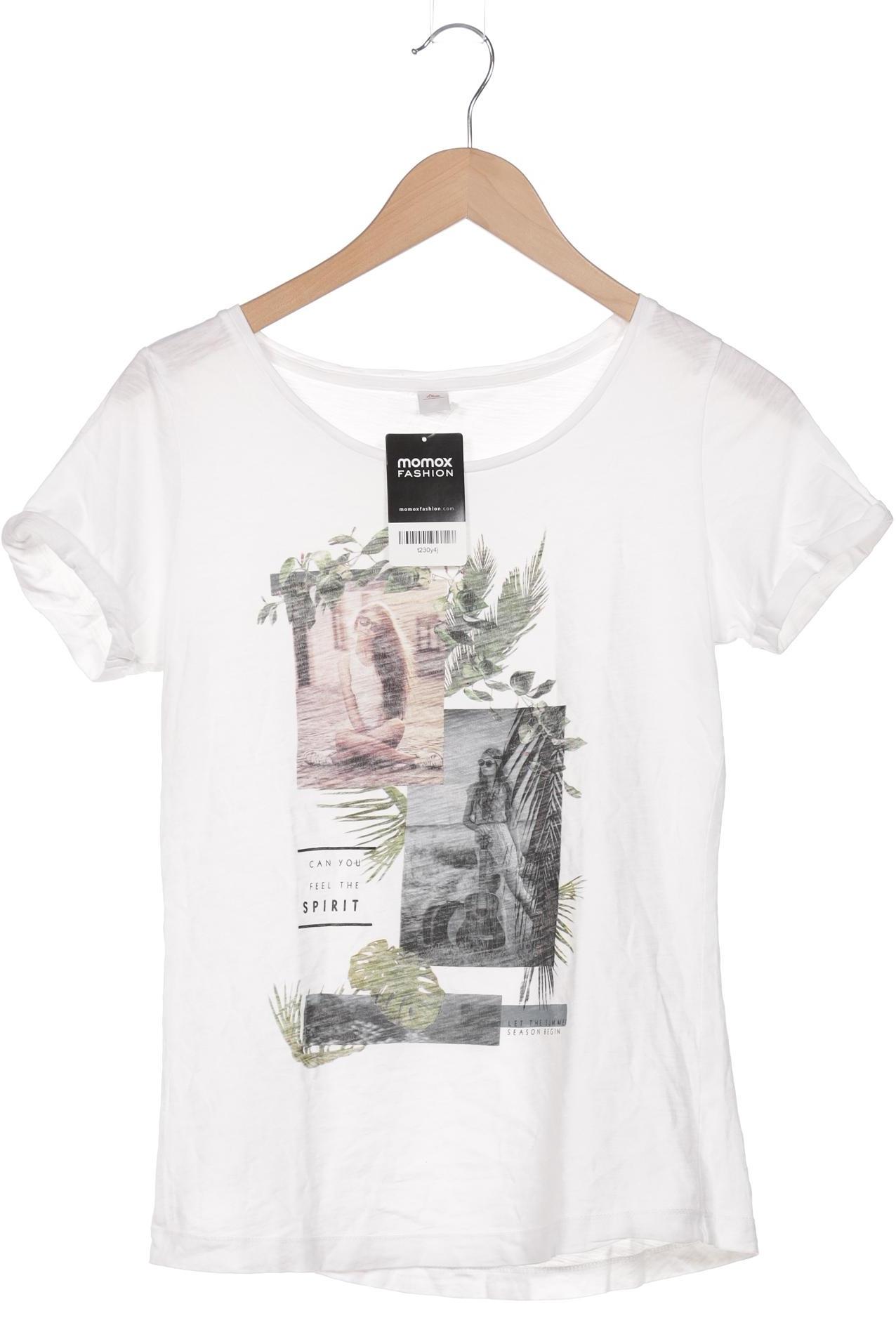 

s.Oliver Damen T-Shirt, weiß, Gr. 36