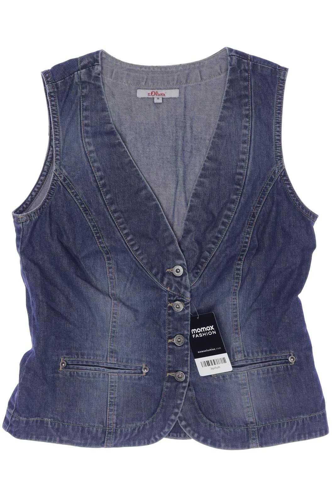 

s.Oliver Damen Weste, blau, Gr. 36
