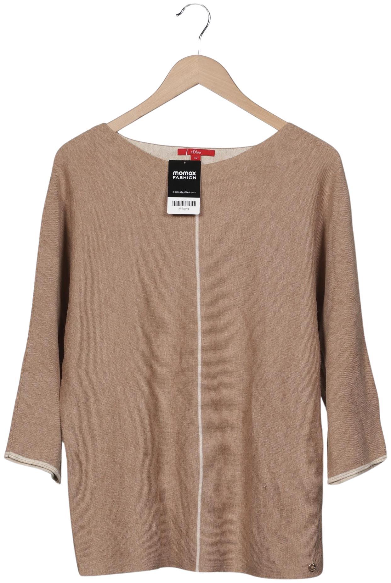 

s.Oliver Damen Pullover, beige, Gr. 42