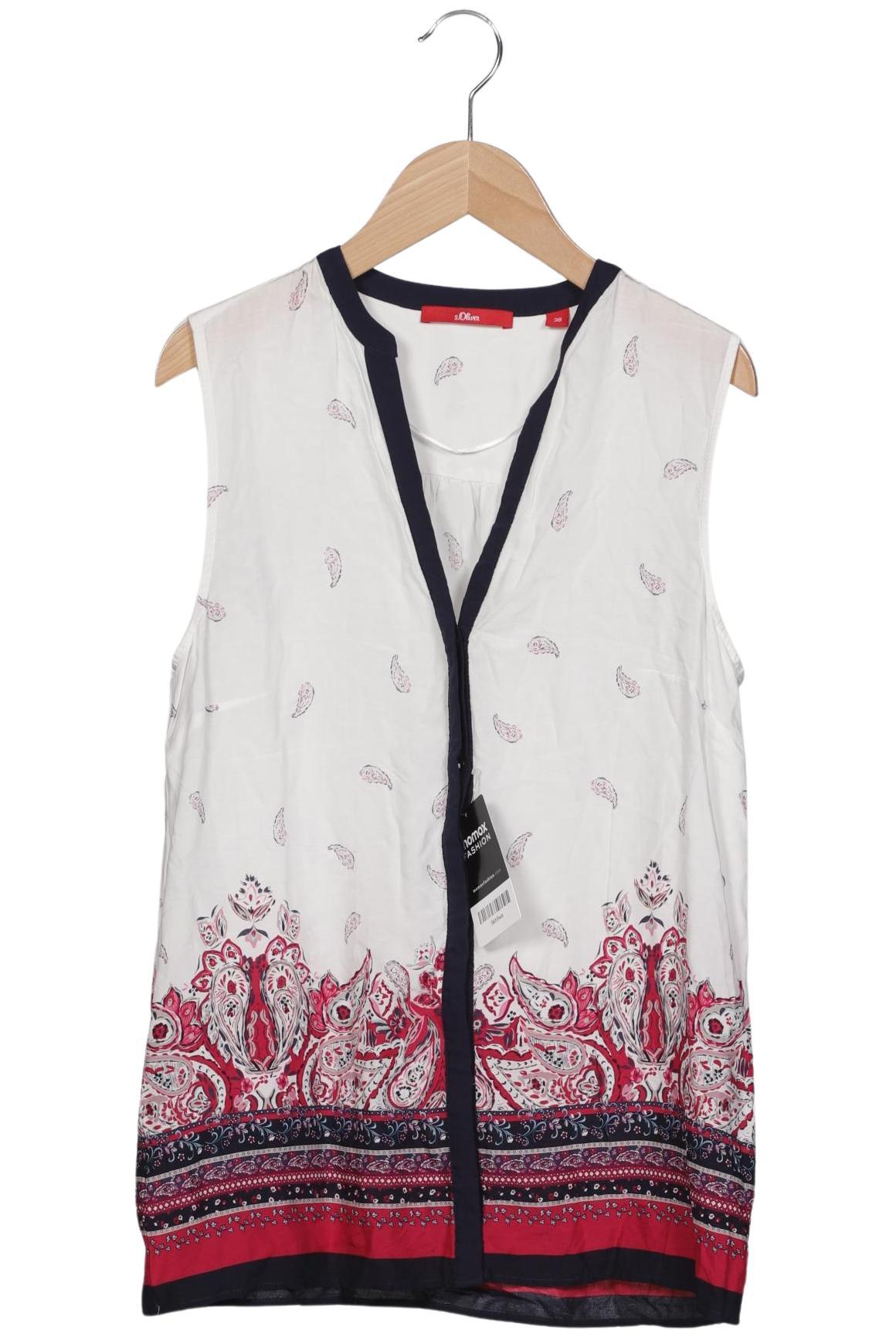 

s.Oliver Damen Bluse, weiß, Gr. 38