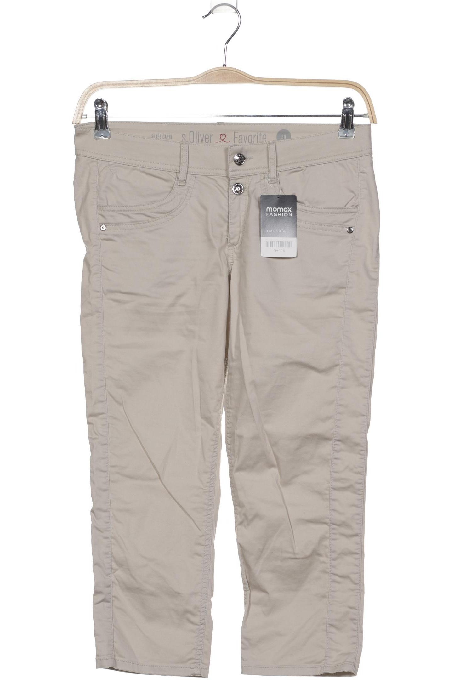 

s.Oliver Damen Stoffhose, beige, Gr. 38