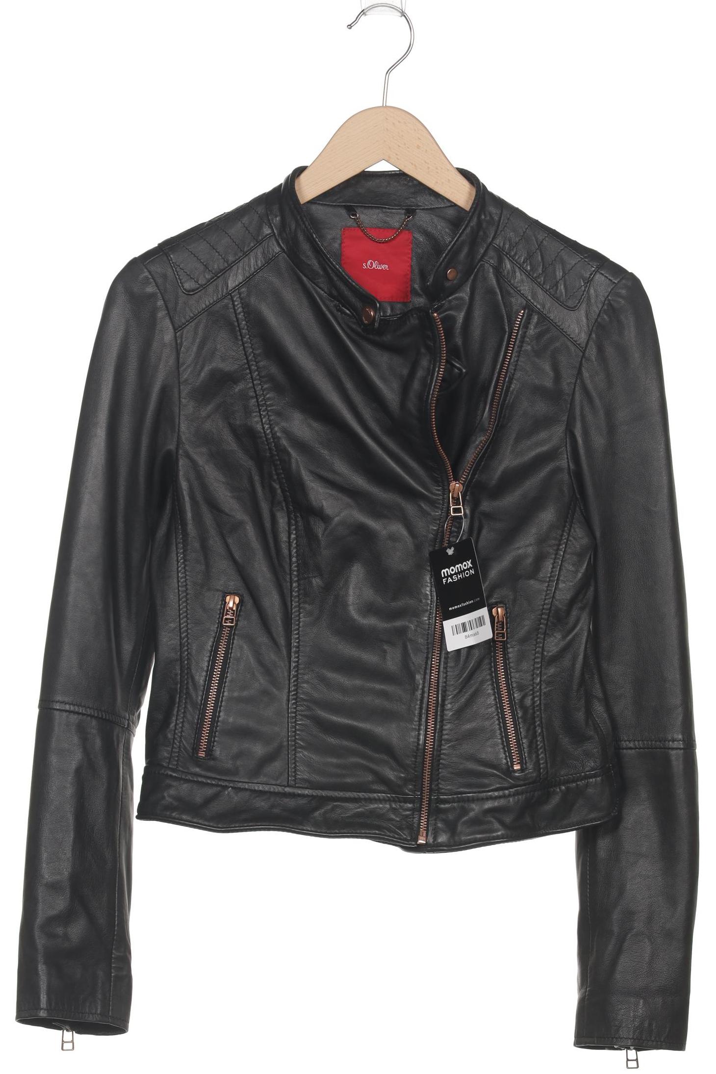 

s.Oliver Damen Jacke, schwarz, Gr. 38
