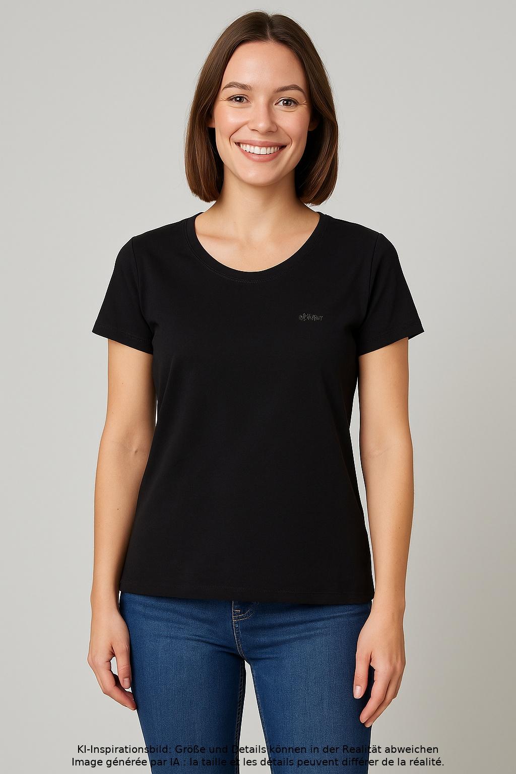 

s.Oliver Damen T-Shirt, marineblau, Gr. 38