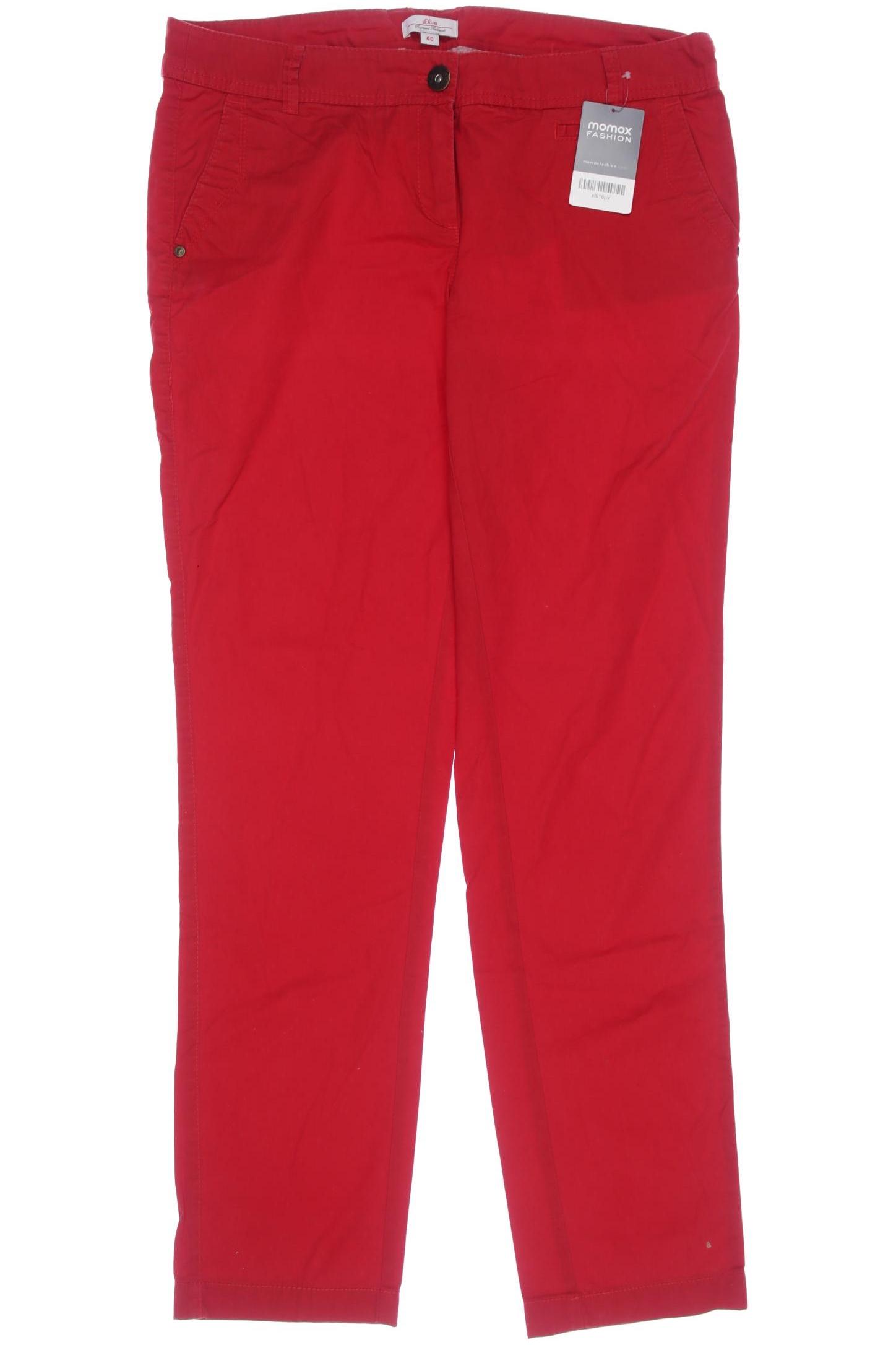 

s.Oliver Damen Stoffhose, rot, Gr. 40