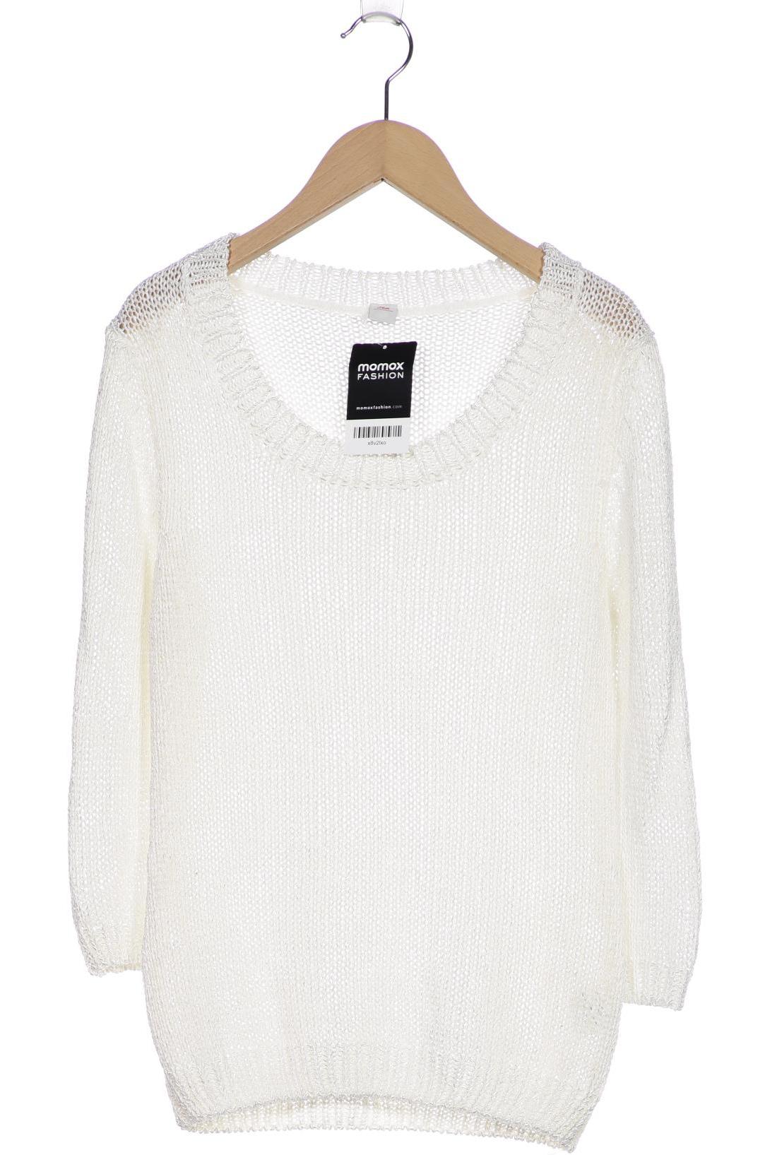 

s.Oliver Damen Pullover, cremeweiß