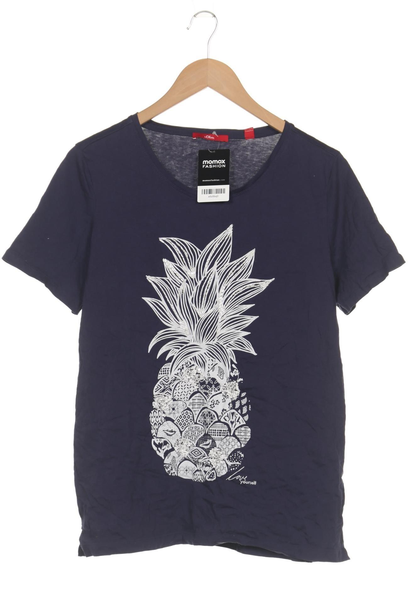 

s.Oliver Damen T-Shirt, marineblau, Gr. 44