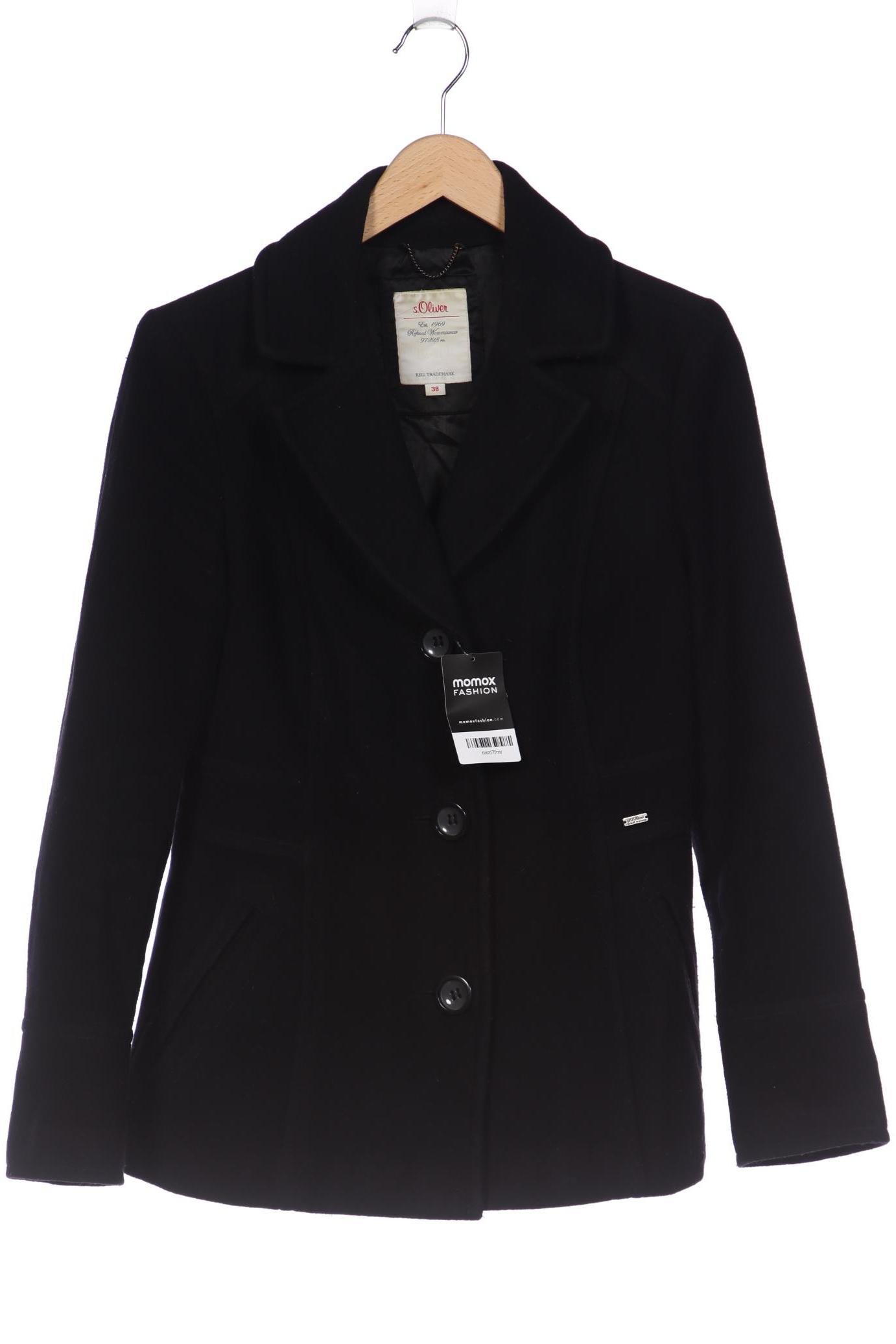 

s.Oliver Damen Mantel, schwarz
