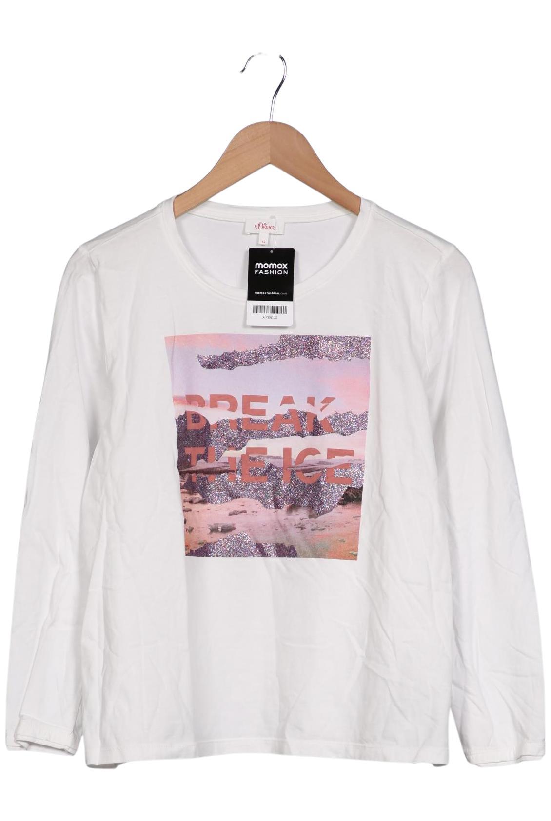 

s.Oliver Damen Langarmshirt, cremeweiß, Gr. 42