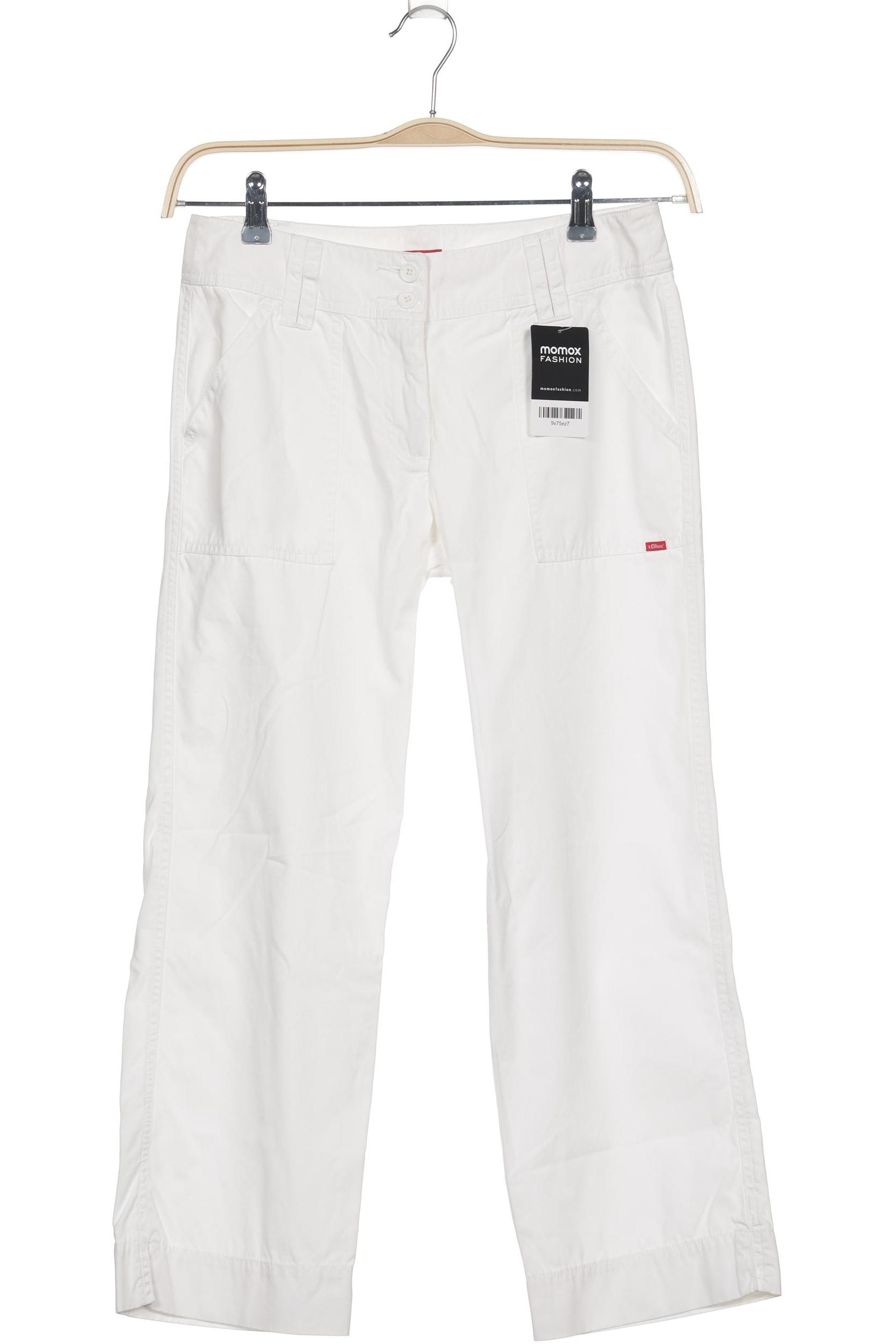 

s.Oliver Damen Stoffhose, weiß, Gr. 36