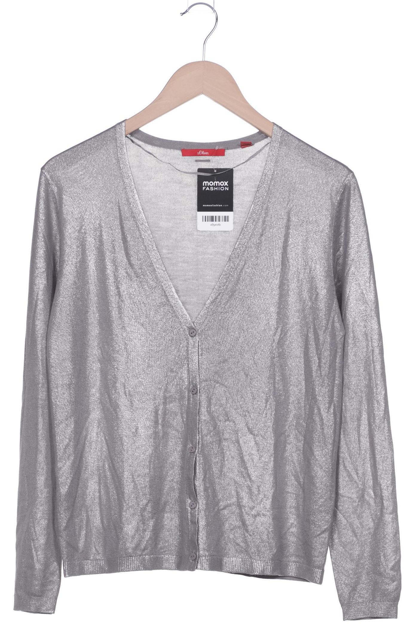 

s.Oliver Damen Strickjacke, silber