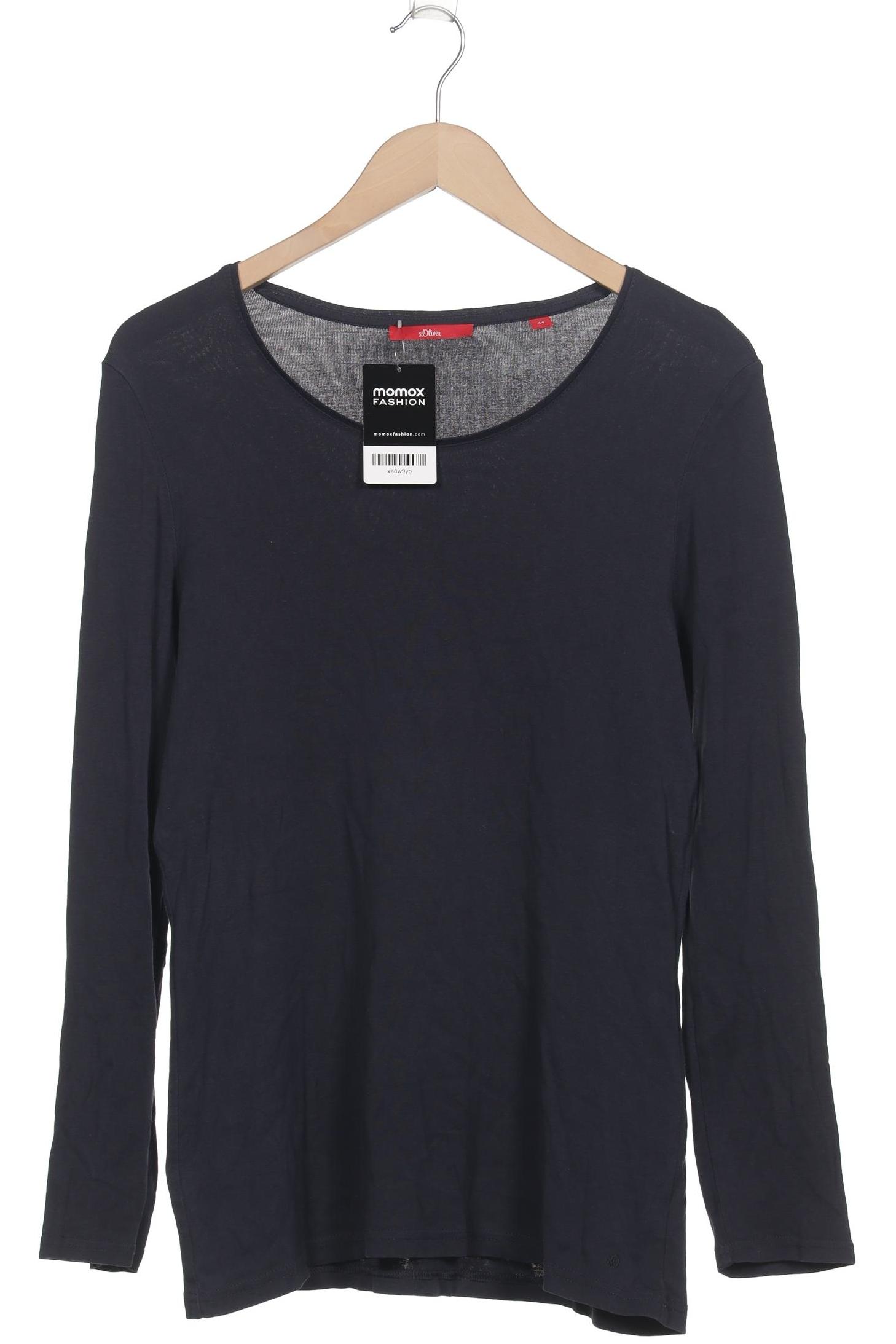 

s.Oliver Damen Langarmshirt, marineblau, Gr. 44