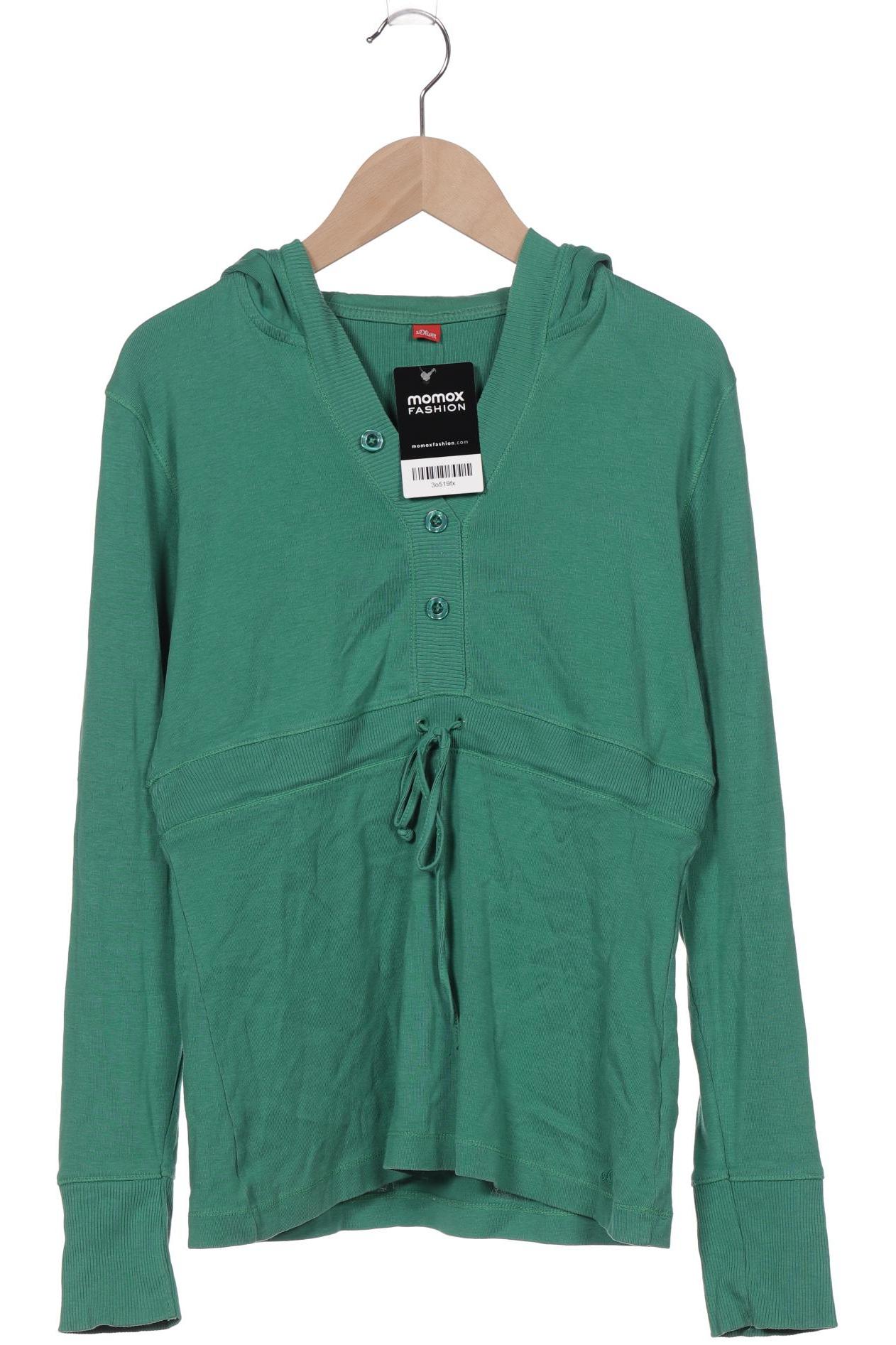 

s.Oliver Damen Kapuzenpullover, grün, Gr. 42