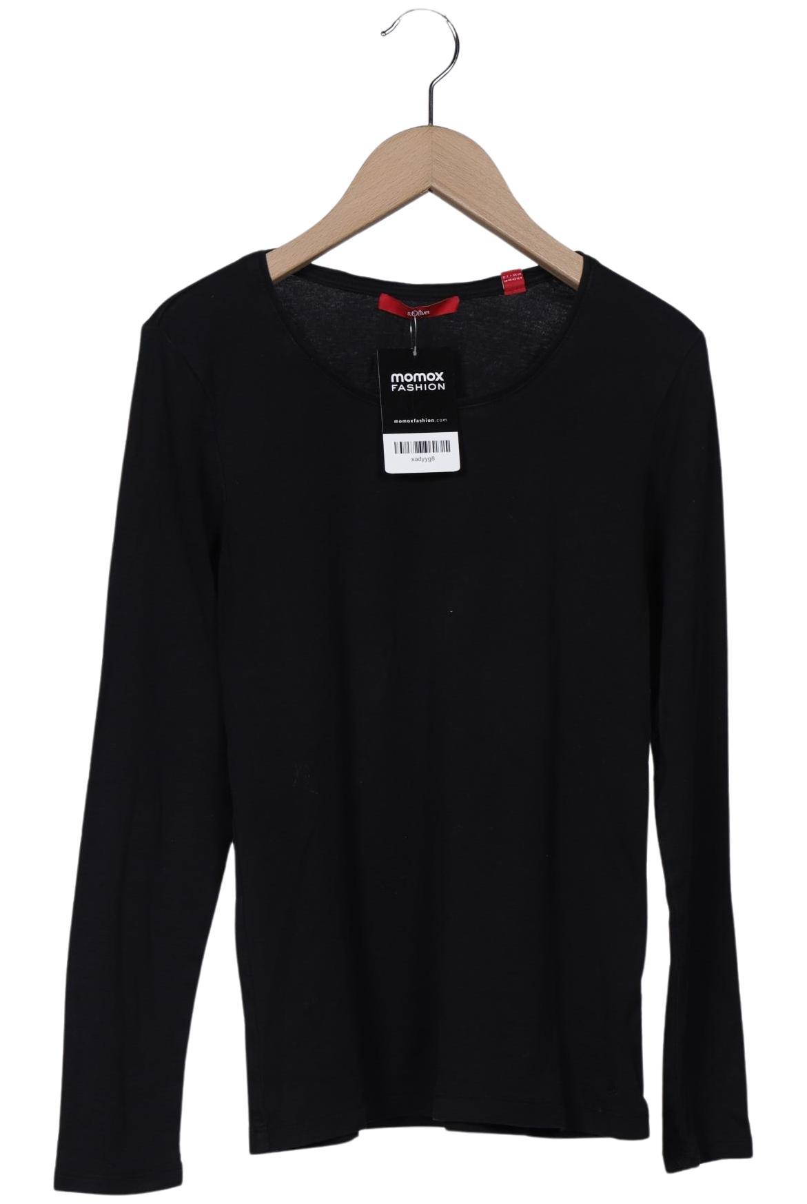 

s.Oliver Damen Langarmshirt, schwarz, Gr. 38