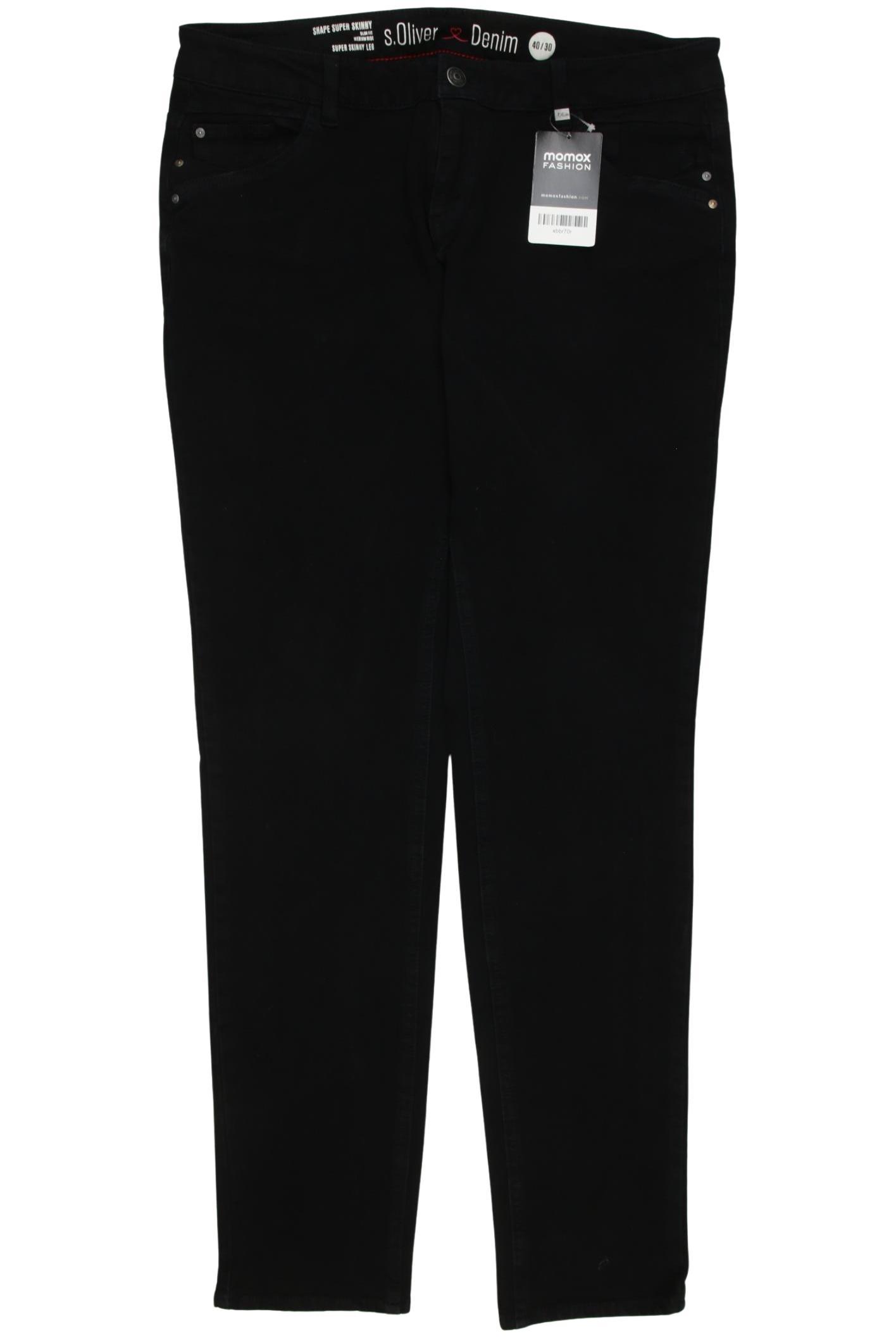 

s.Oliver Damen Jeans, schwarz, Gr. 40