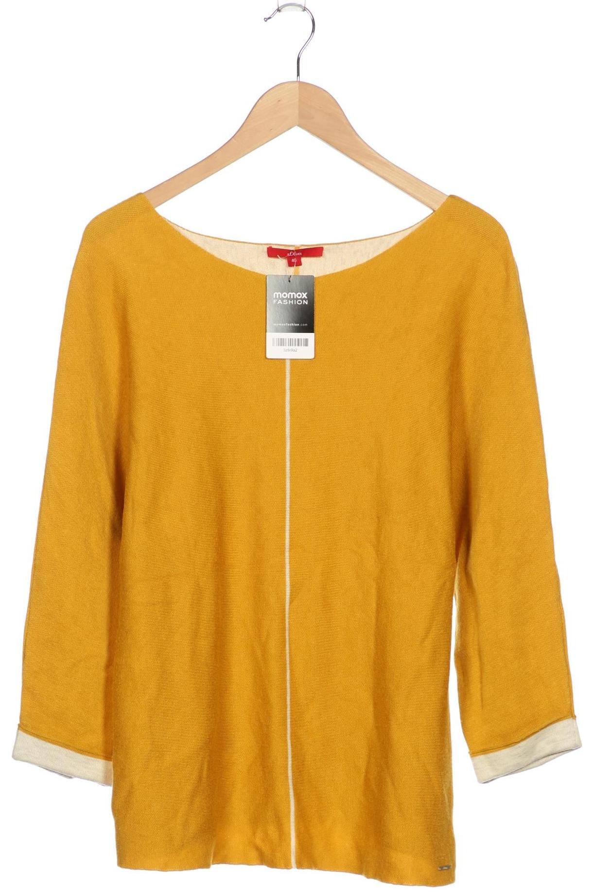 

s.Oliver Damen Pullover, gelb, Gr. 40