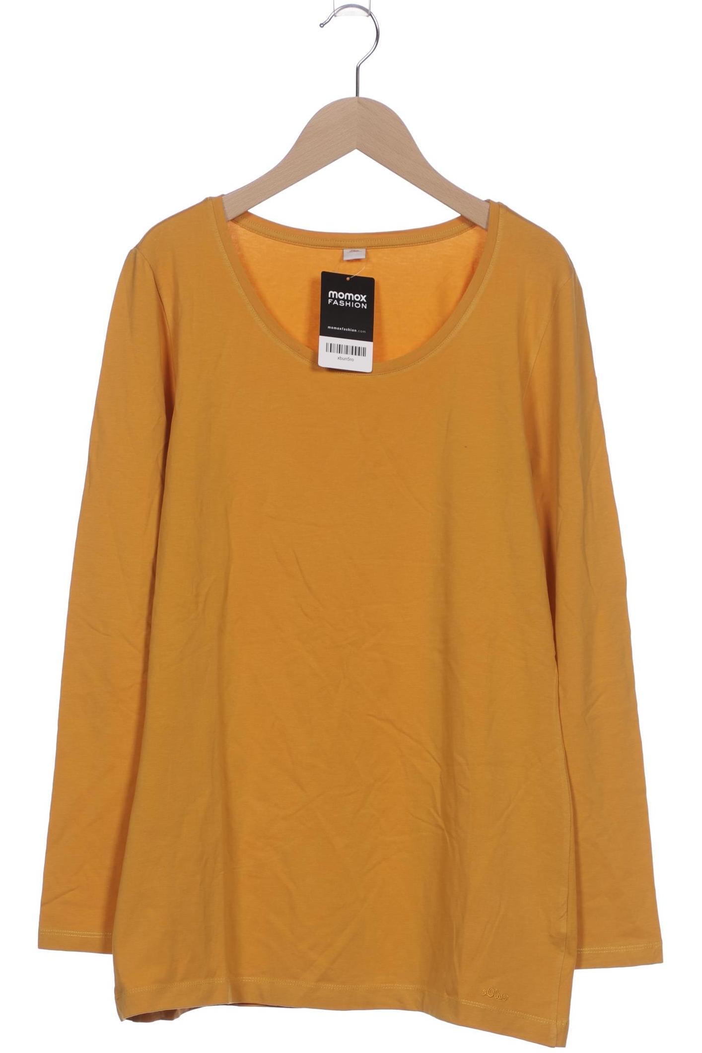 

s.Oliver Damen Langarmshirt, gelb, Gr. 42